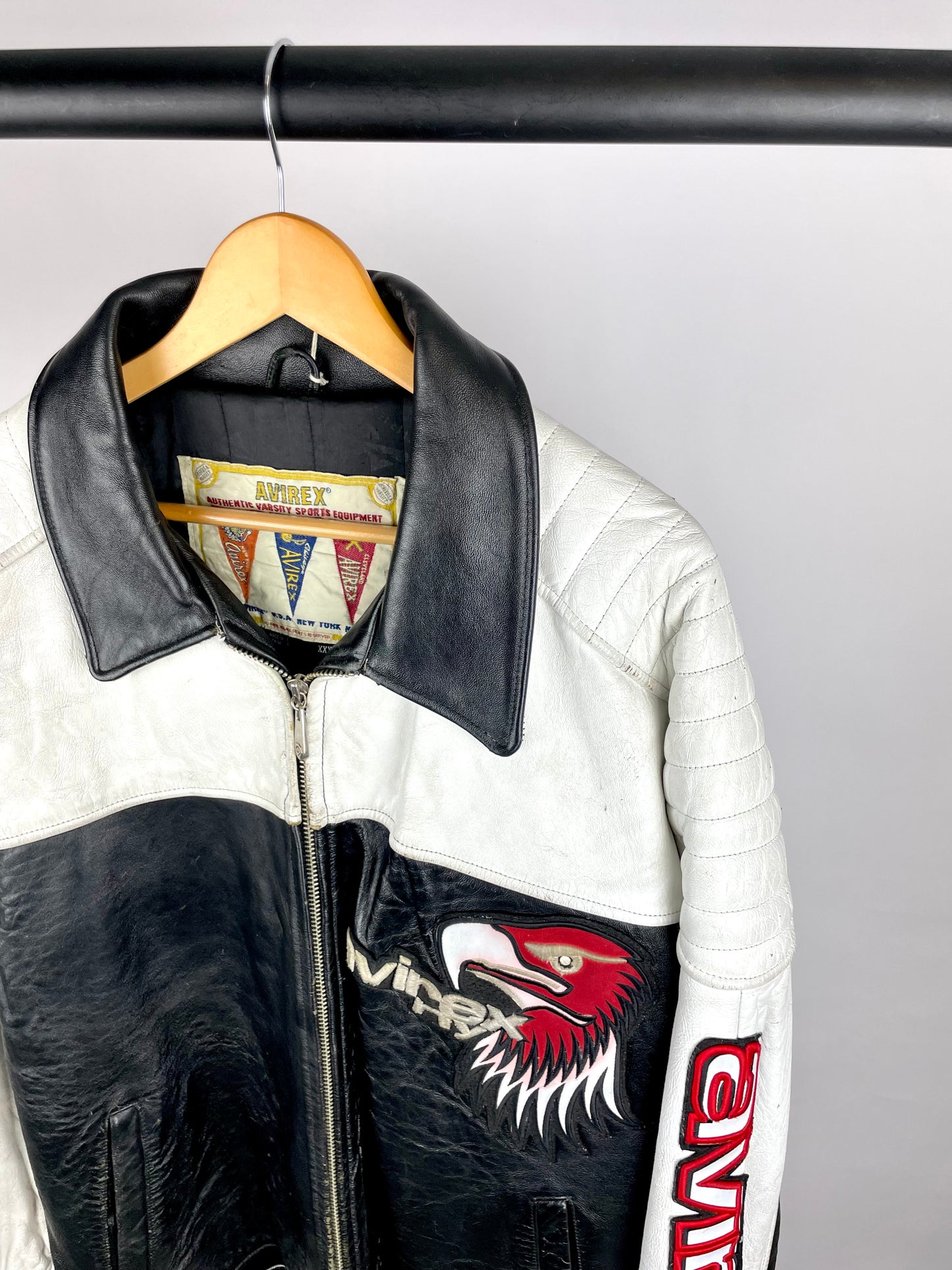 Vintage 90s Avirex NY Leather Jacket
