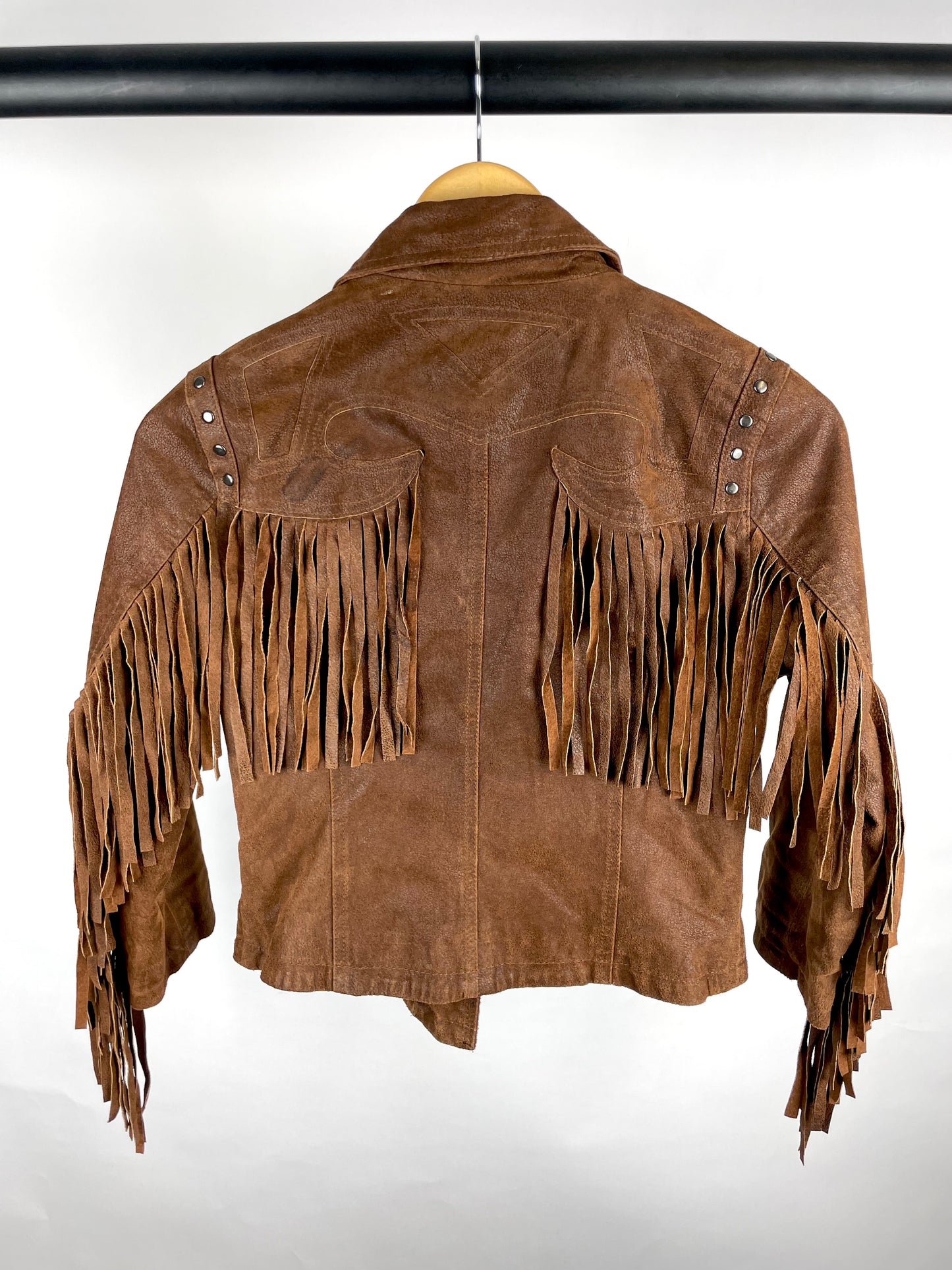 Vintage 90s Suede Tassel Jacket