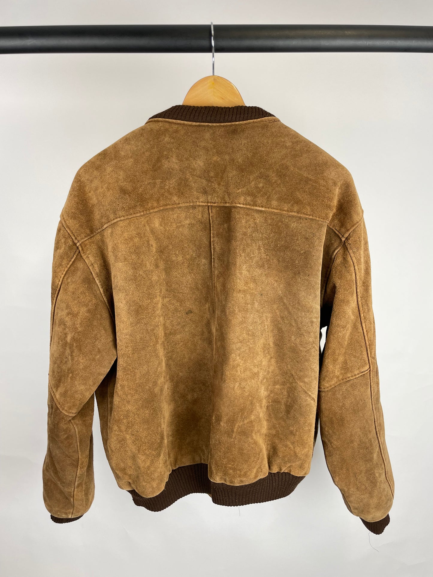 Vintage 90s Bomber Suede Jacket