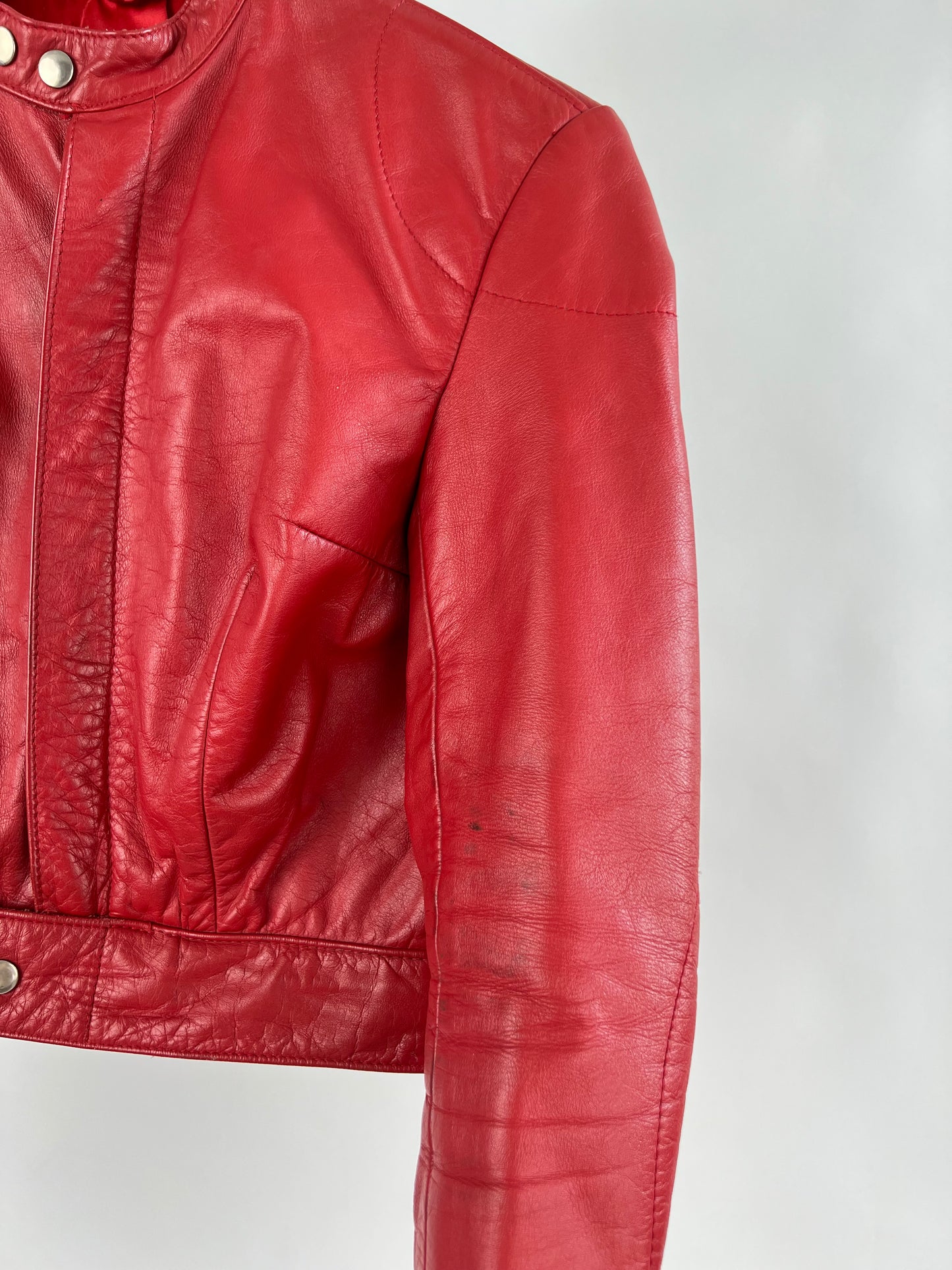 Vintage 90s Leather Motorbike Jacket