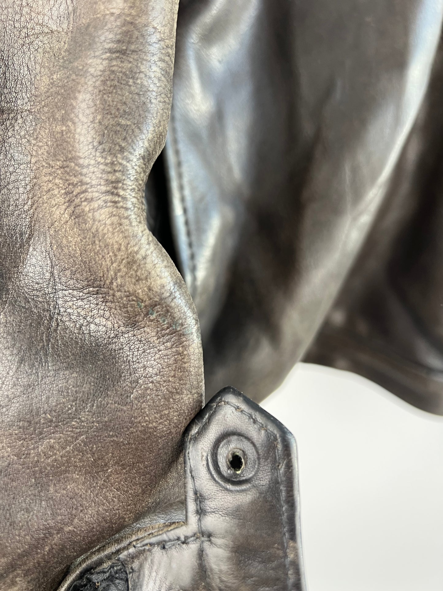 Vintage 90s Distressed Leather Jacket