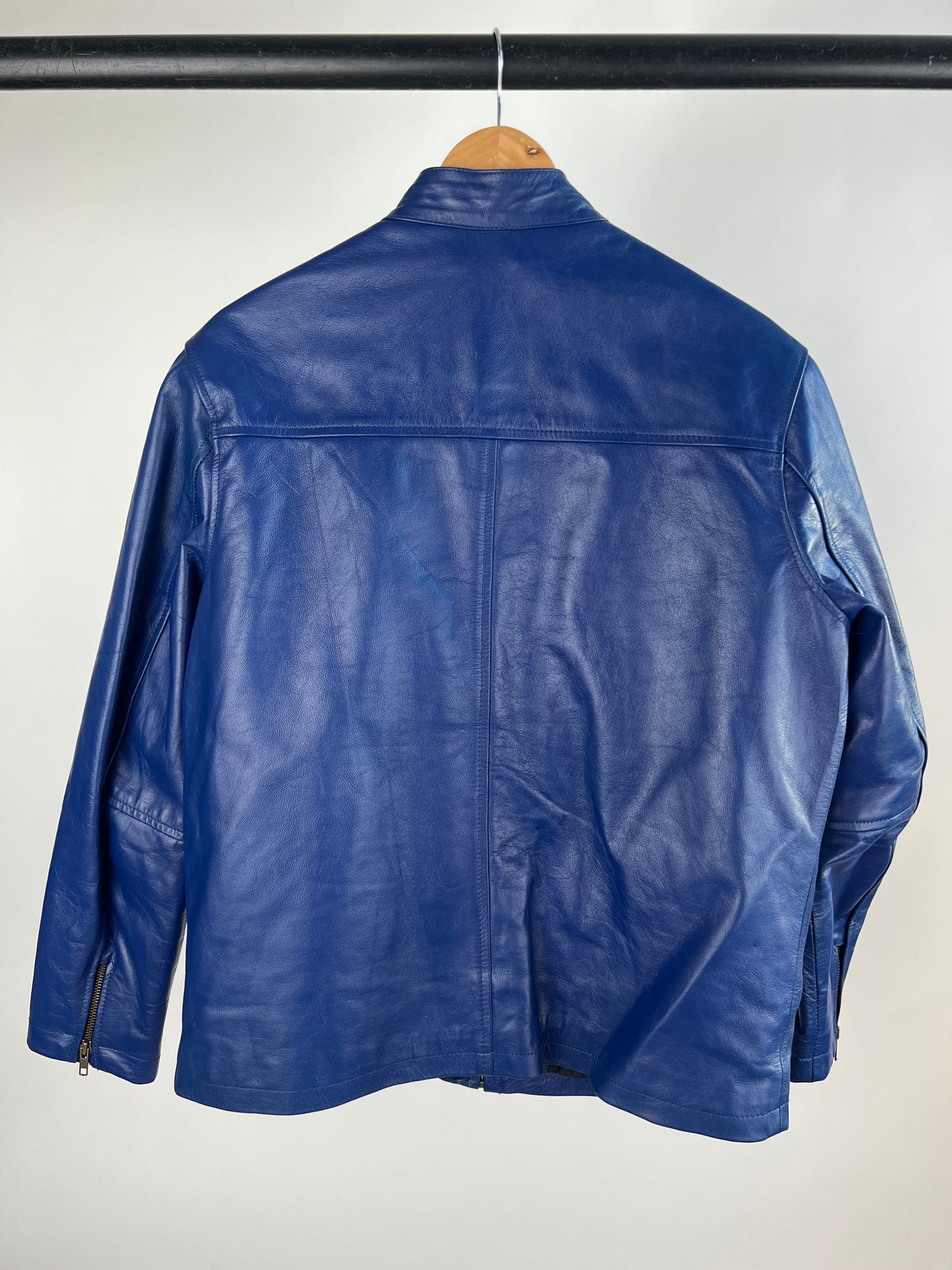 Vintage 90s Steve McQueen Leather Motorbike Jacket
