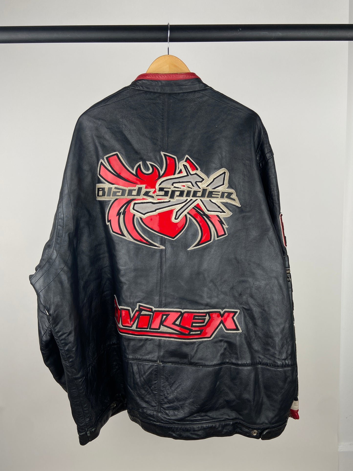 Vintage Avirex 90s Leather Bomber Jacket