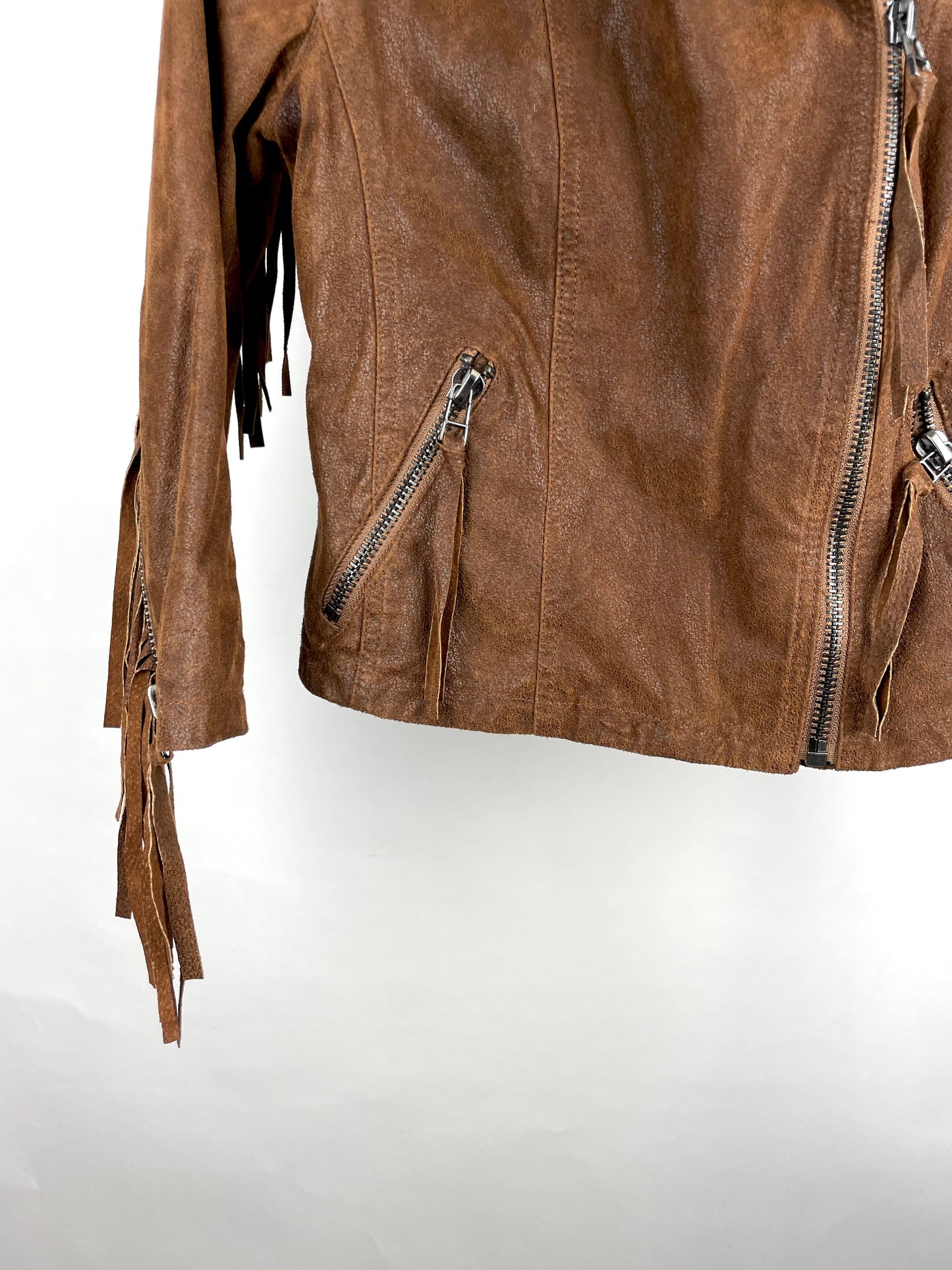 Vintage 90s Suede Tassel Jacket