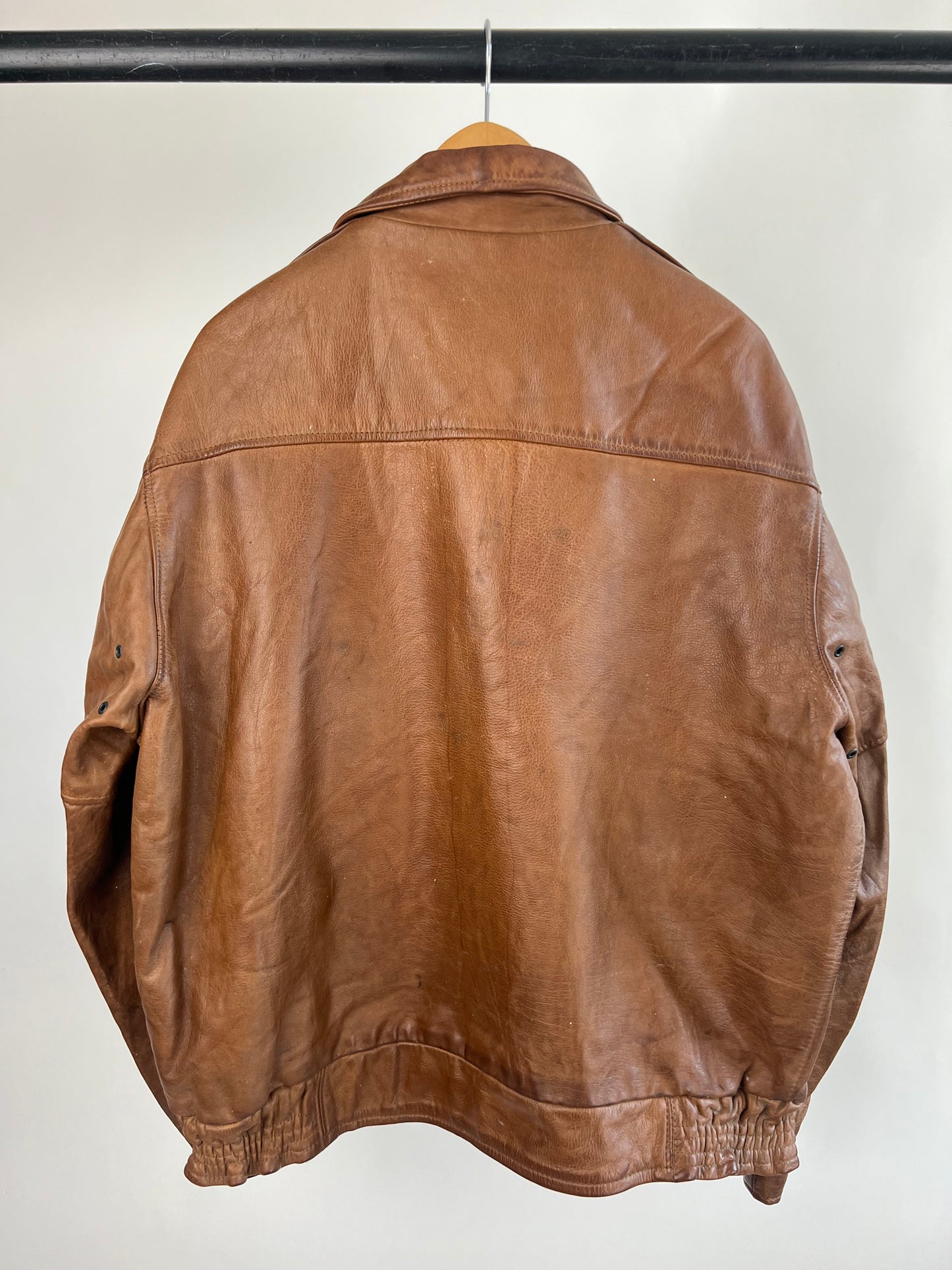 Vintage 90s Chevignon Leather Jacket