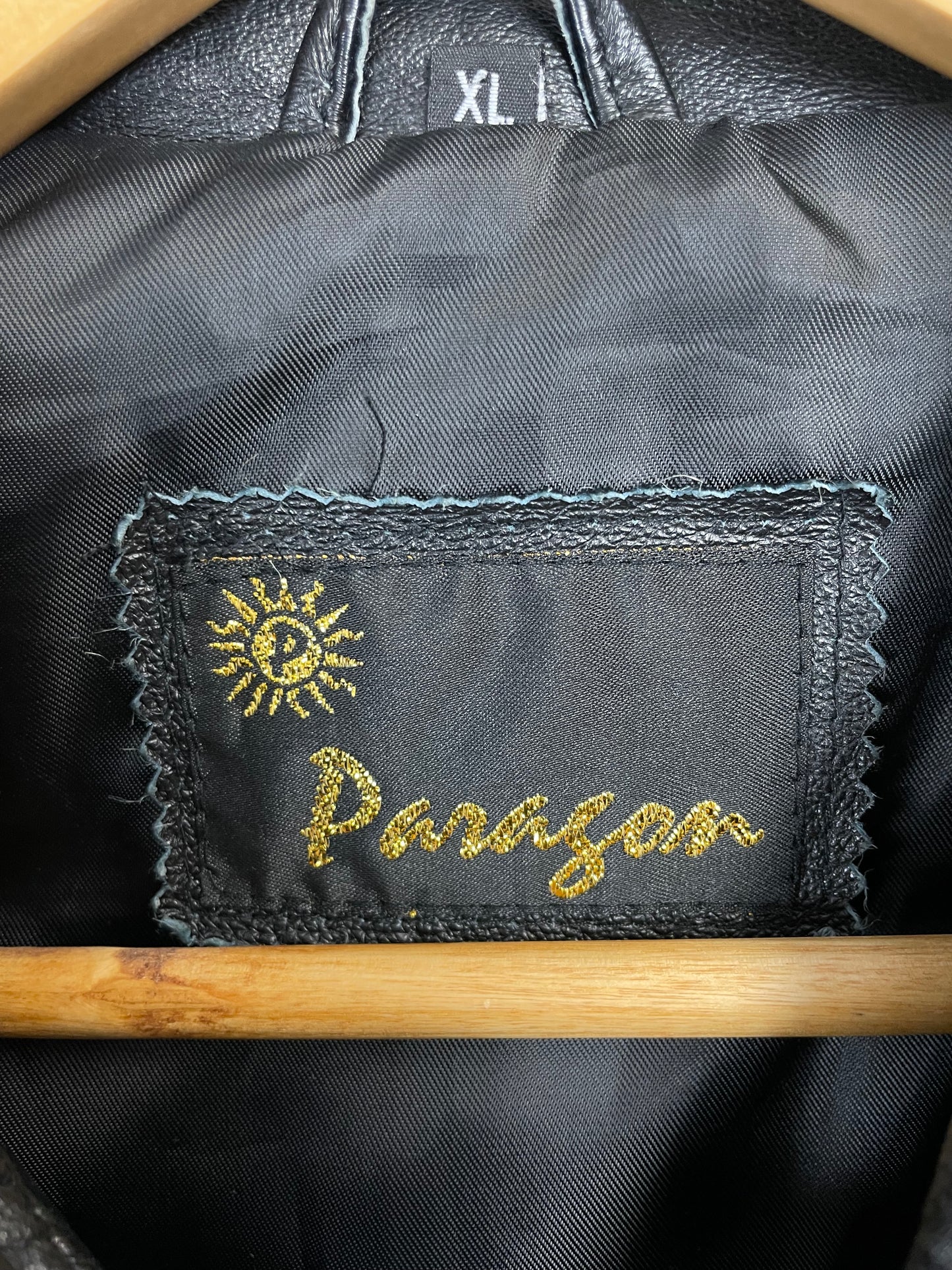 Vintage Paragon 90s Black Leather Jacket