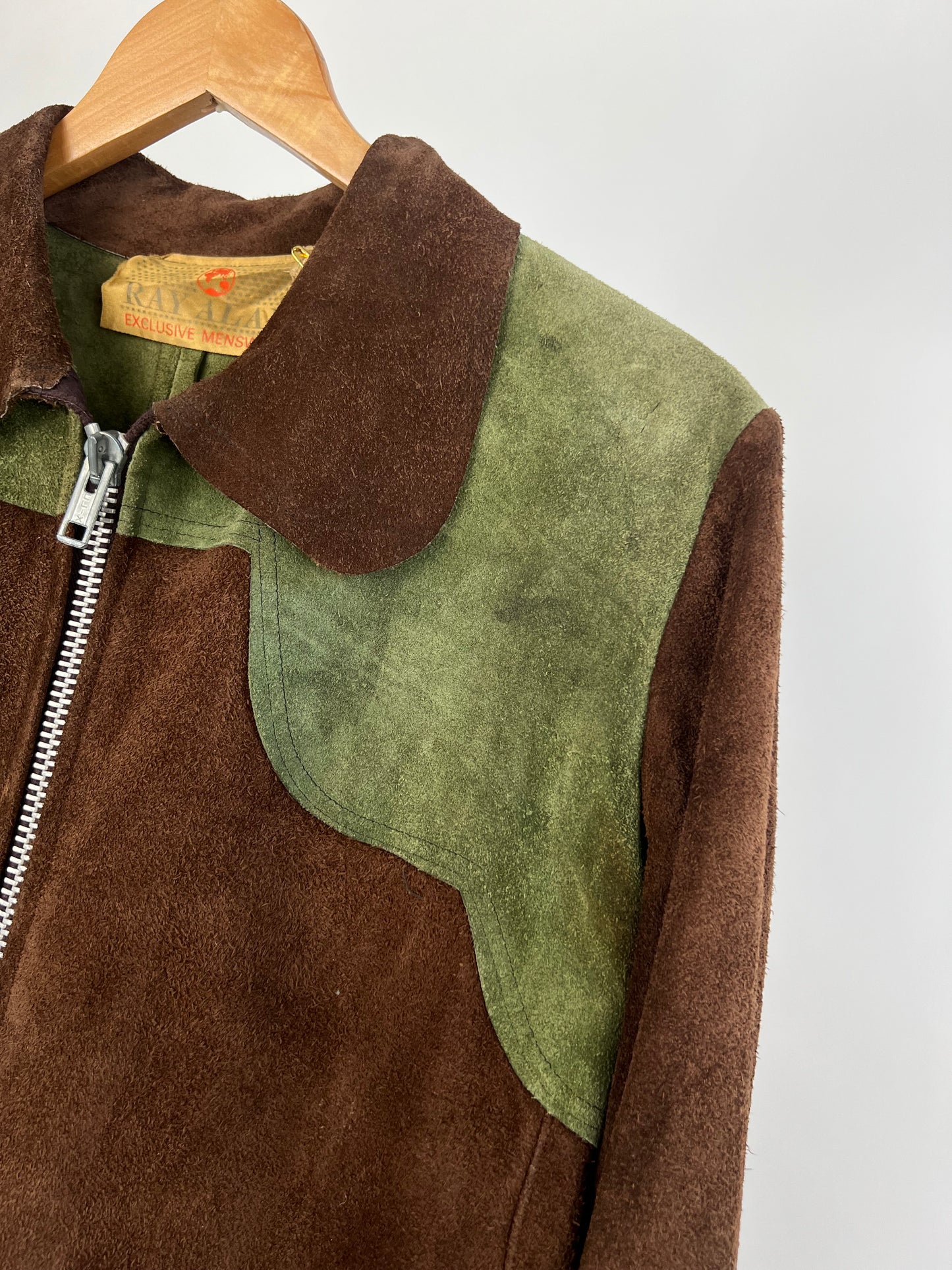 Vintage 70s Ray Alan Suede Two Tone Jacket