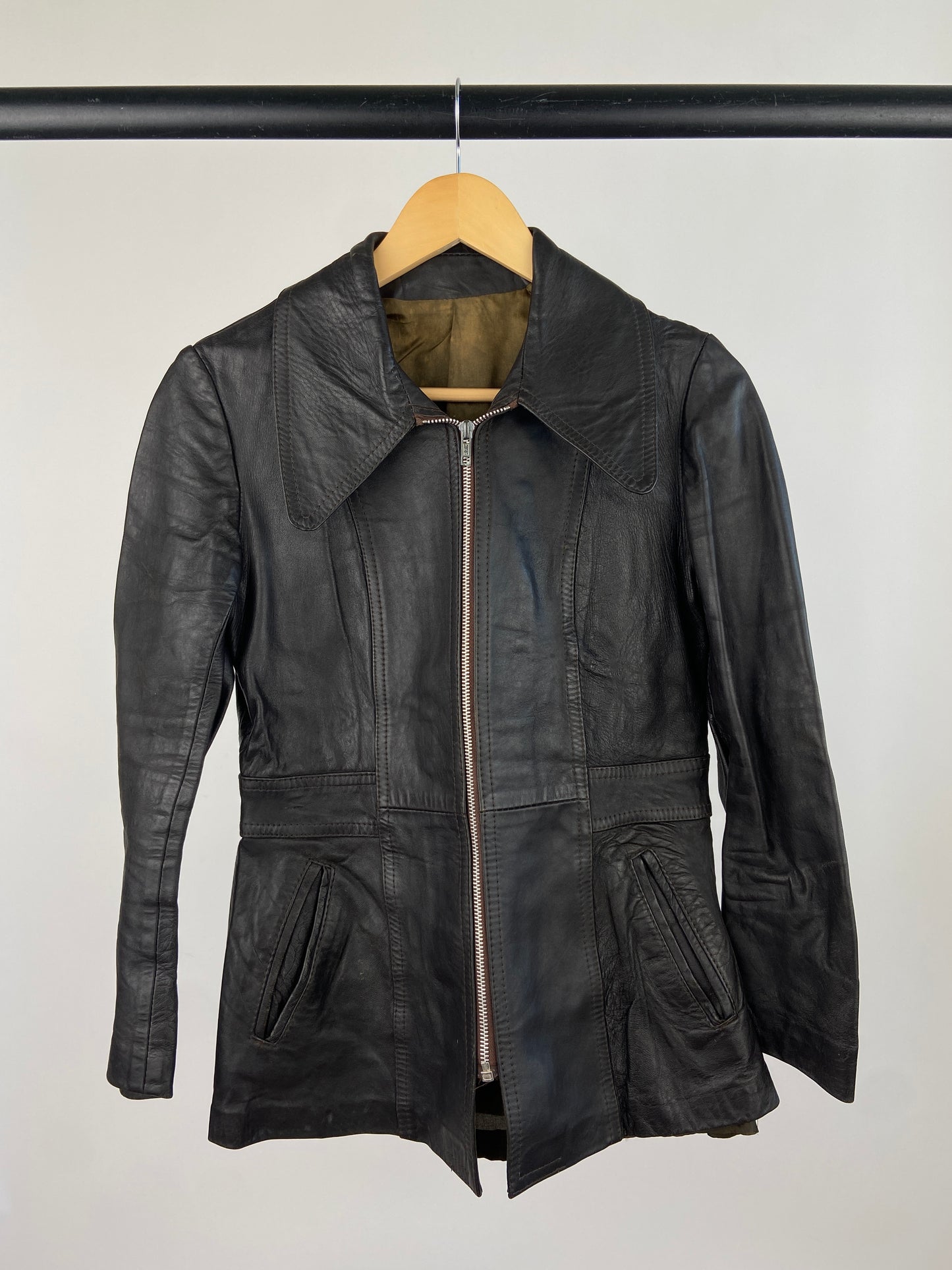 Vintage 60s Brown Leather Jacket