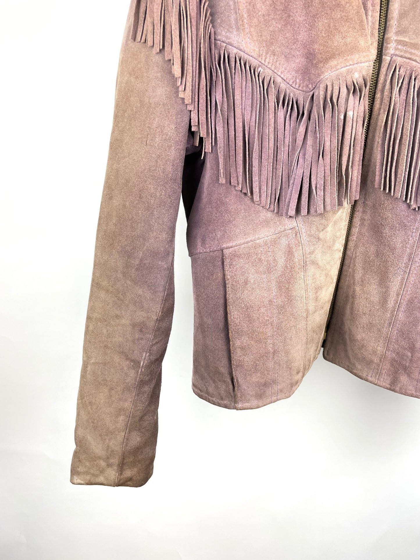 Vintage 90s Suede Tassel Jacket