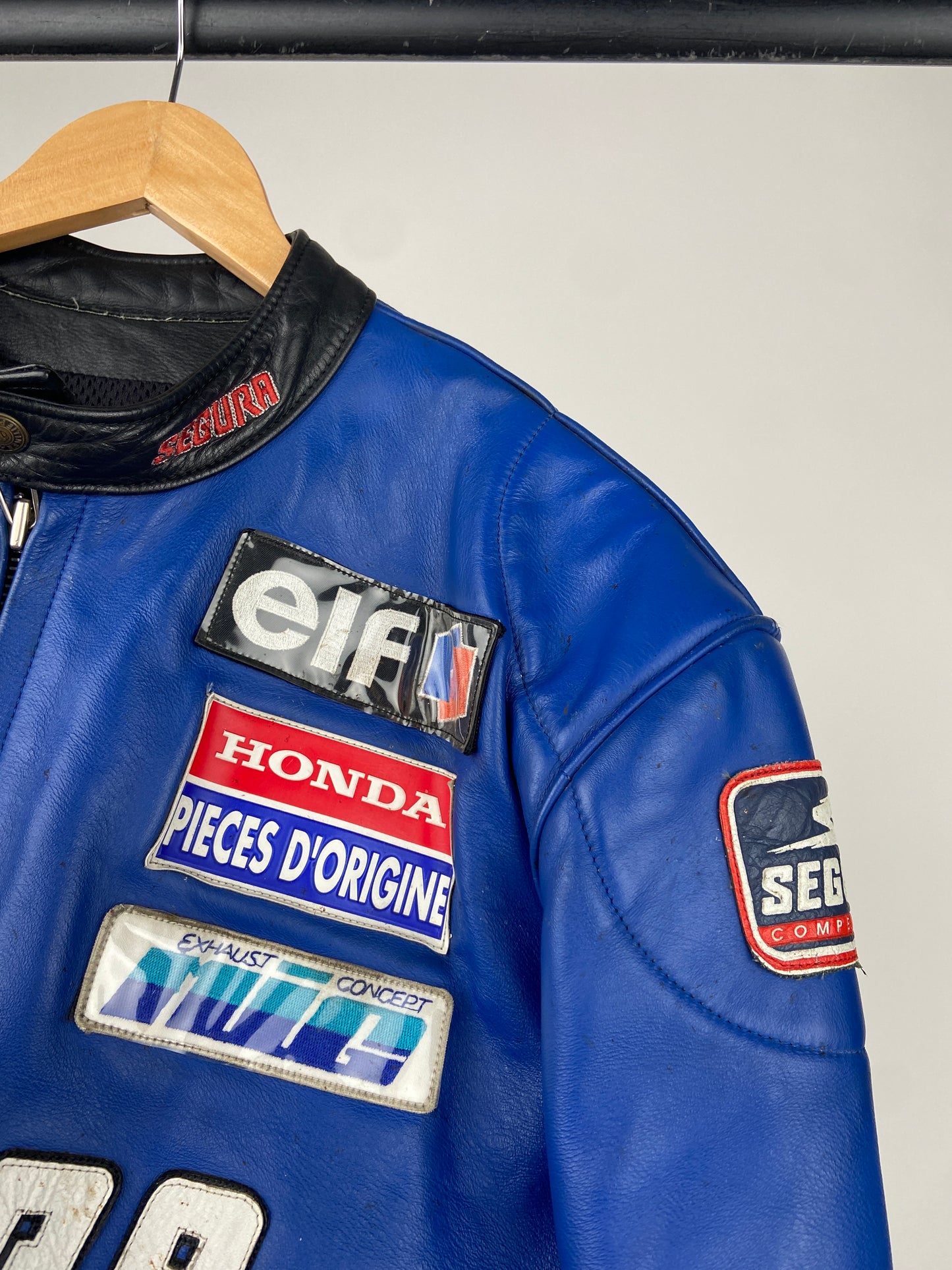 Segura Honda 90s Leather Motorbike Jacket