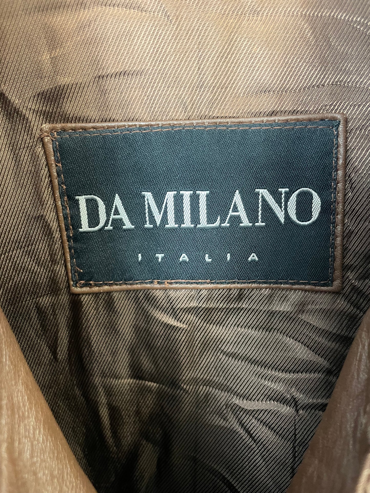 Vintage 90s Da Milano Leather Jacket