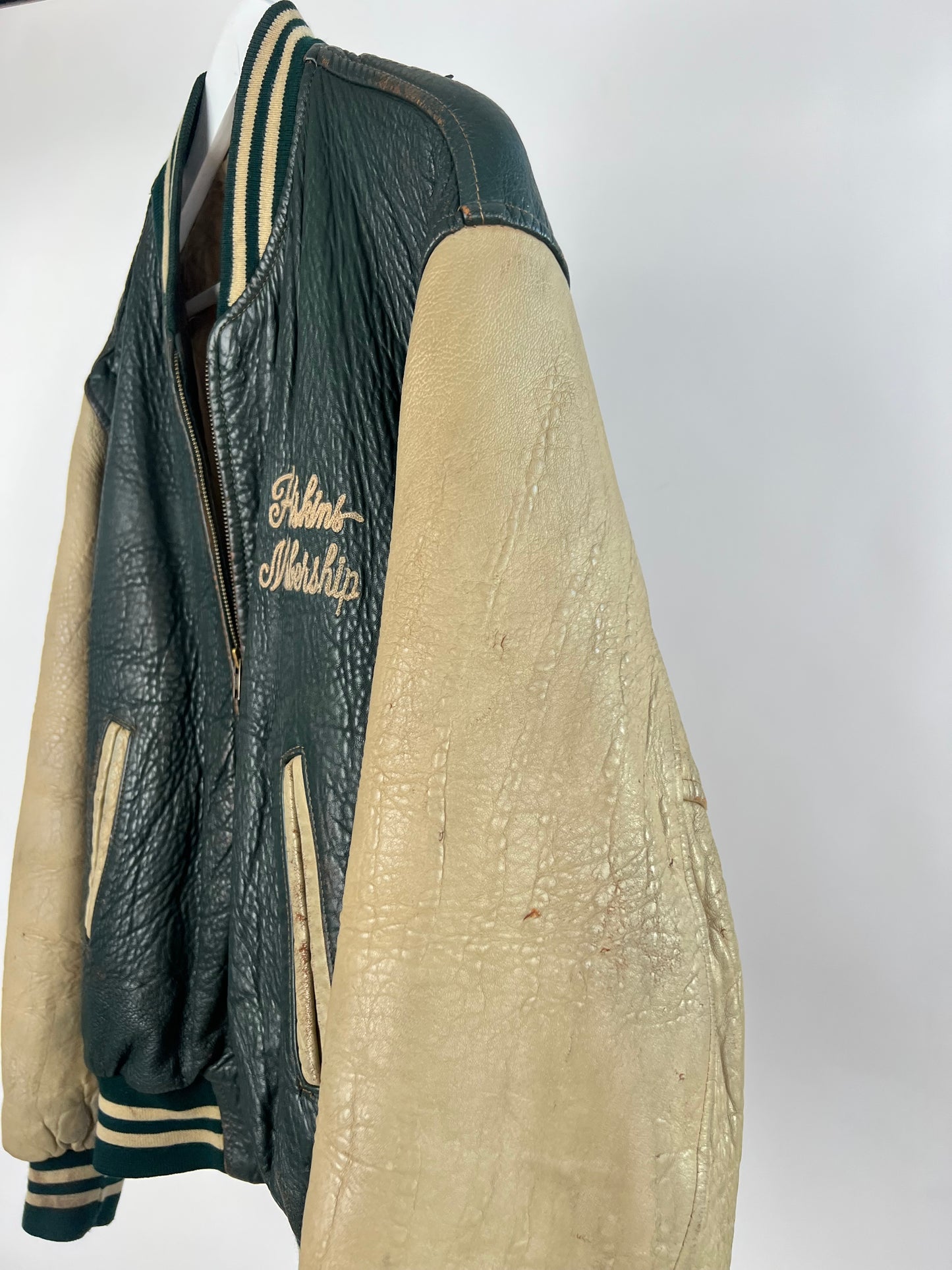 Redskins 90s Leather Baseball Jacket