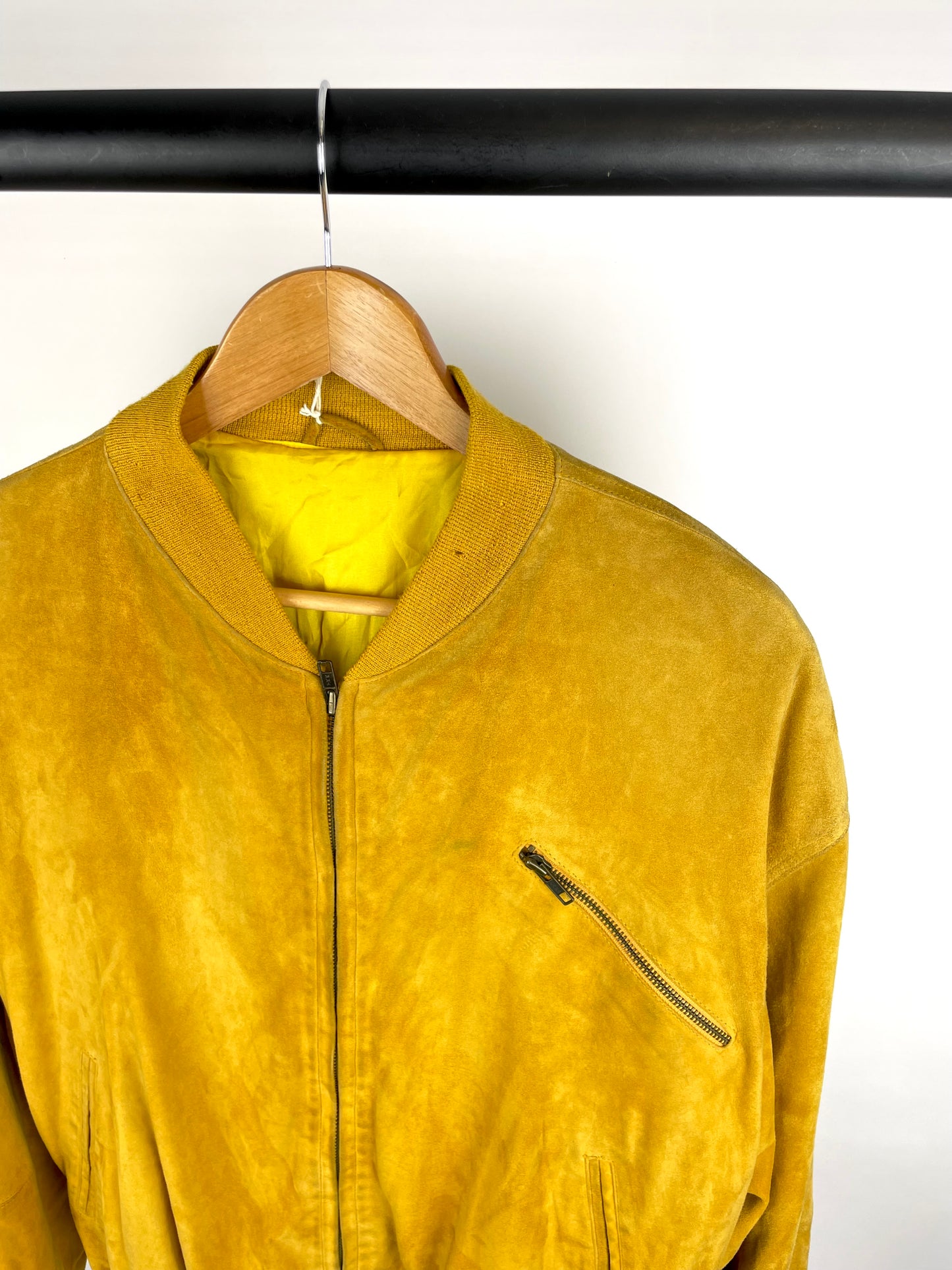 Vintage 90s Suede Bomber Jacket