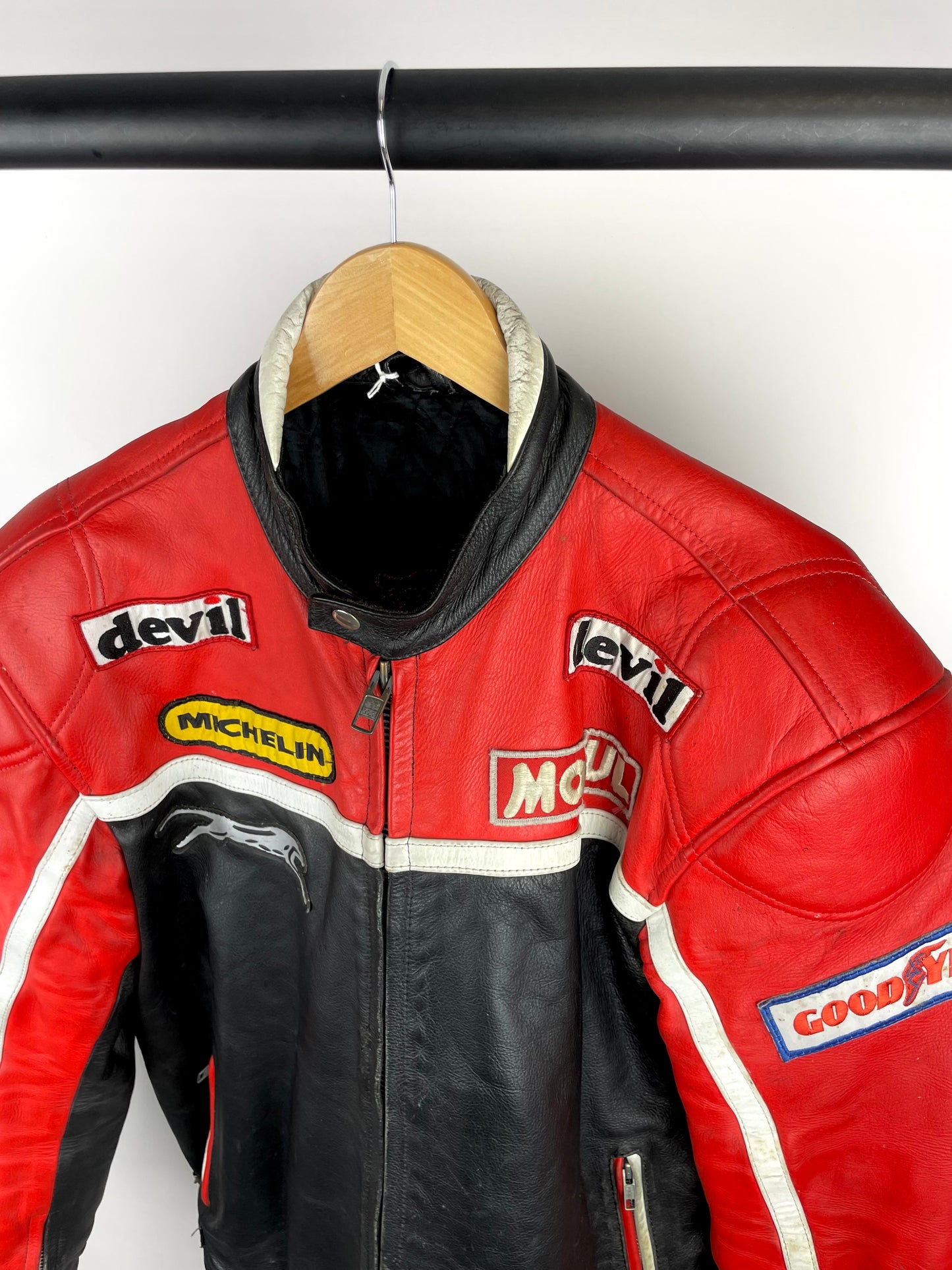 Vintage 90s Leather Motorbike Jacket