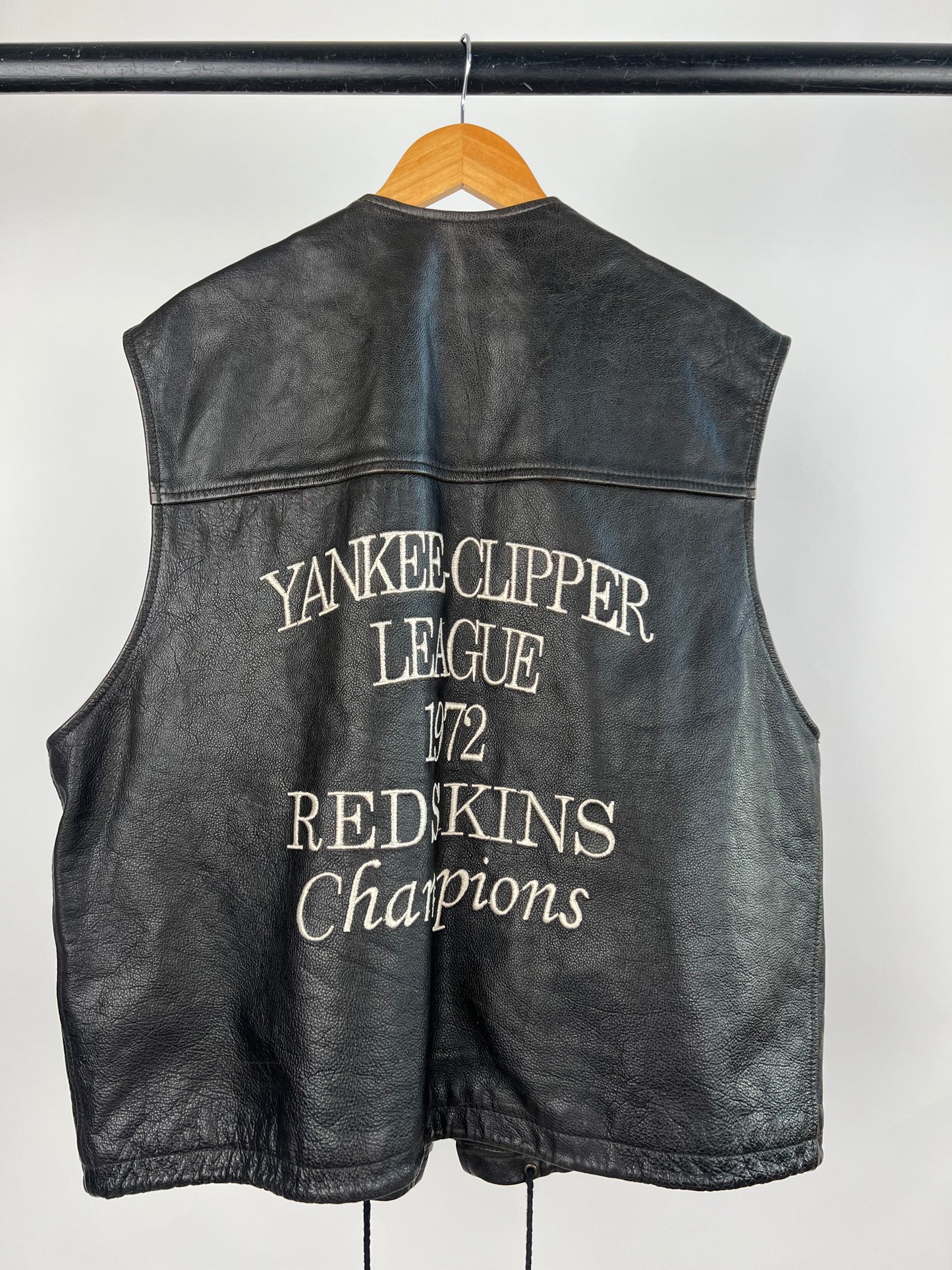 Redskins 90s Leather Biker Waistcoat