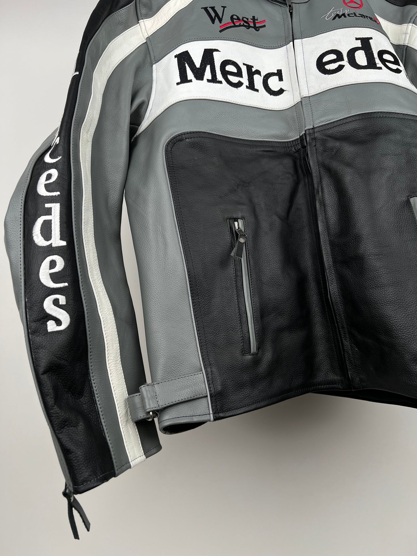 Mercedes 90s Leather Motorbike Jacket
