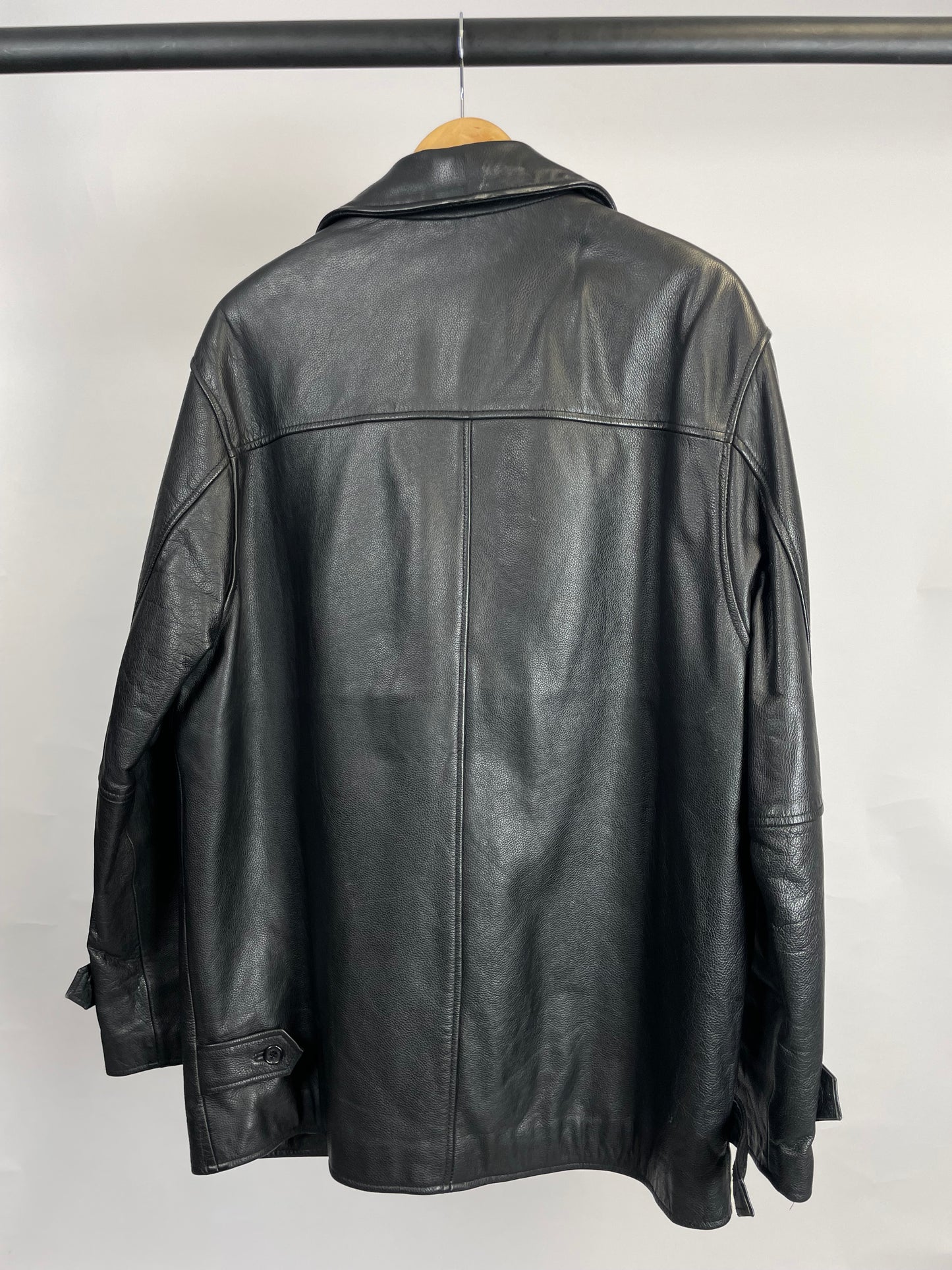 Vintage 90s Ciro Citterio Trench Leather Jacket