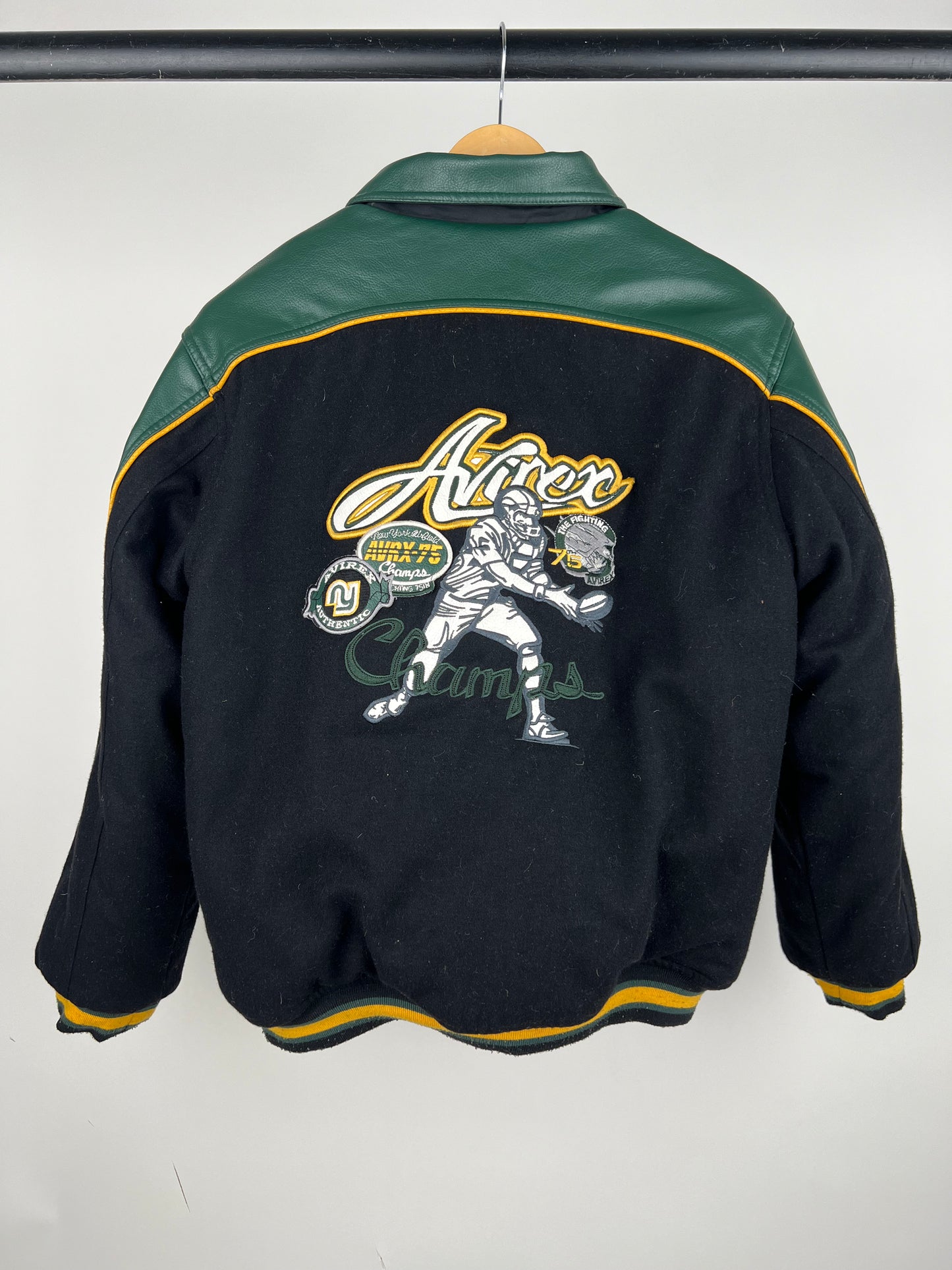 Vintage 90s Avirex 75 Champs Reversible Jacket