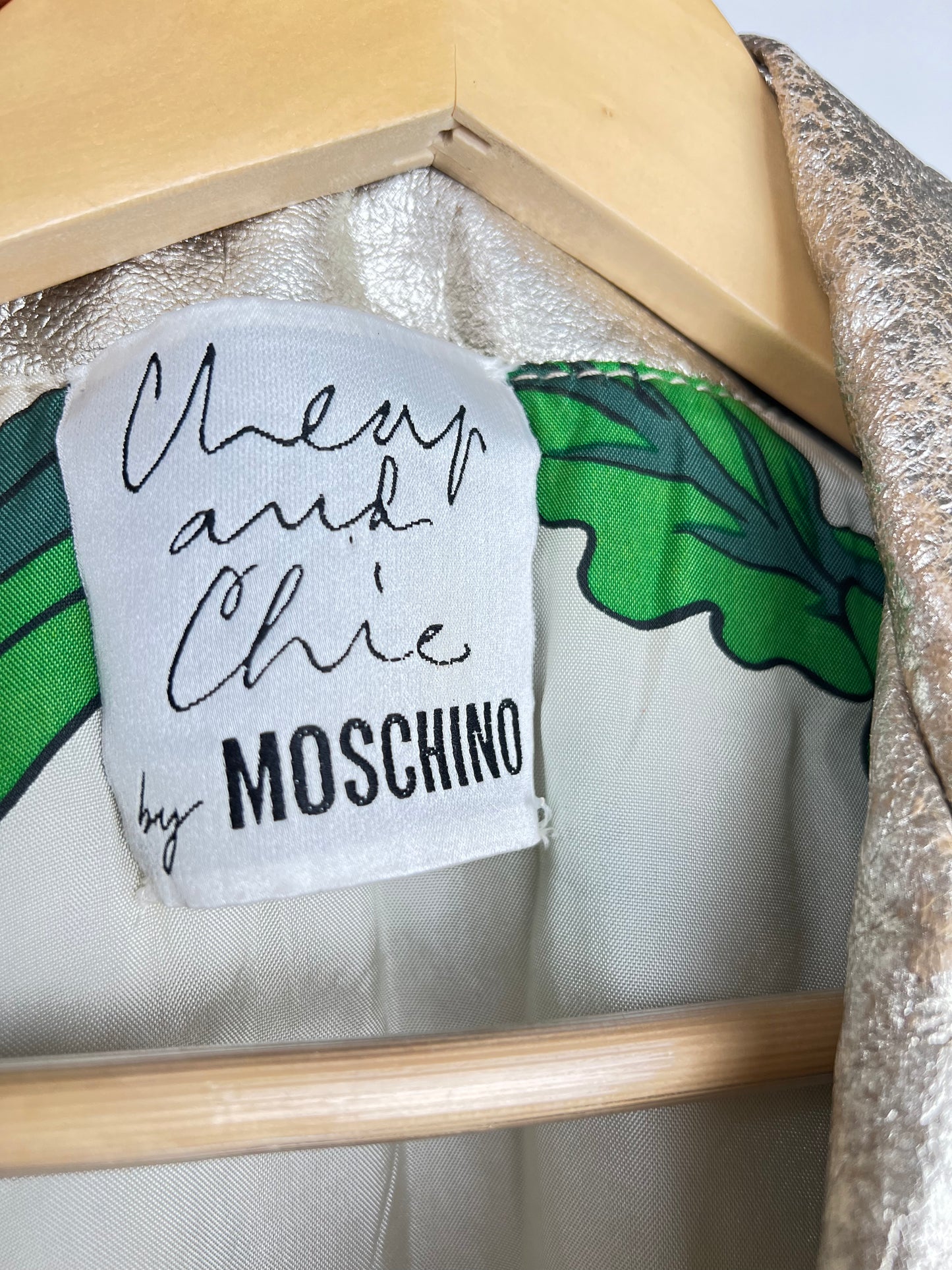 Vintage Moschino Betty Boop 90s Leather Jacket