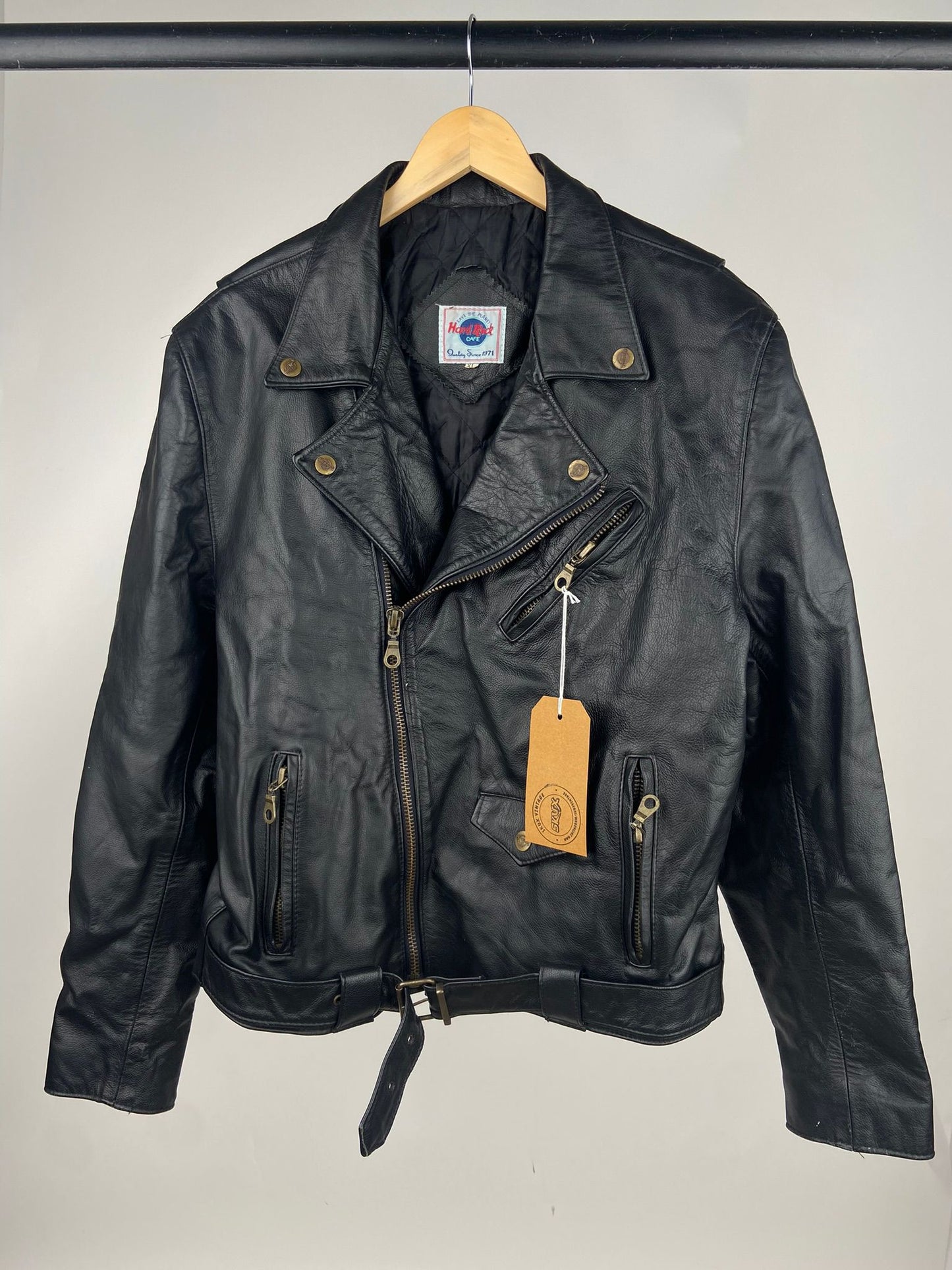 Vintage Hard Rock 90s Biker Jacket