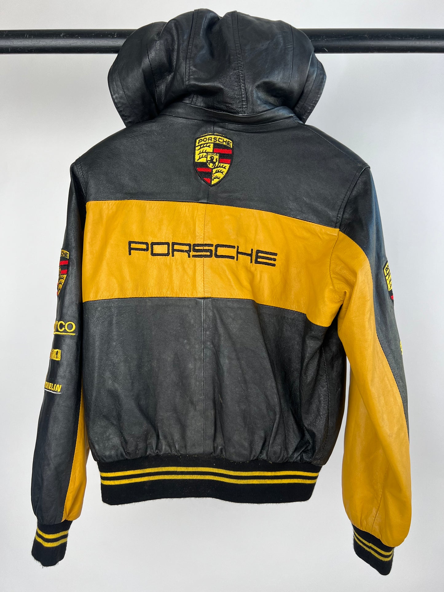Porsche 90s Leather Motorbike Jacket