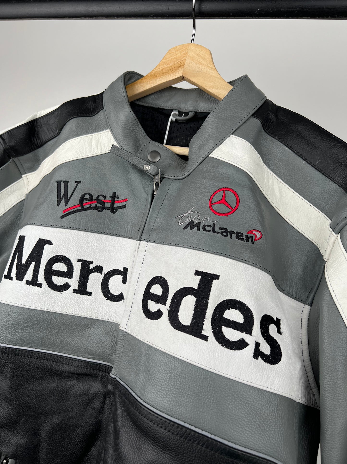 Mercedes 90s Leather Motorbike Jacket