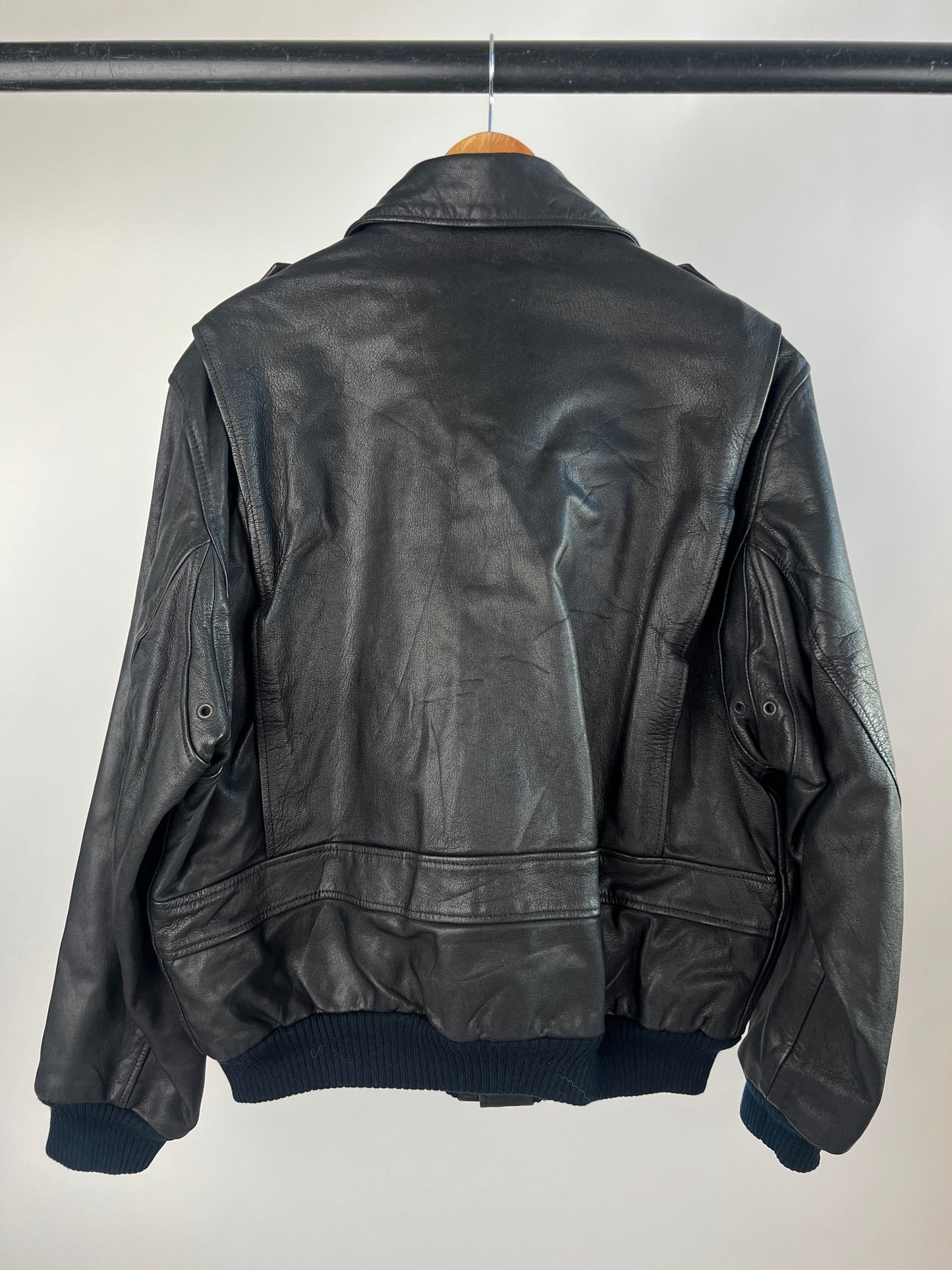 Vintage 90s Leather Flight Jacket