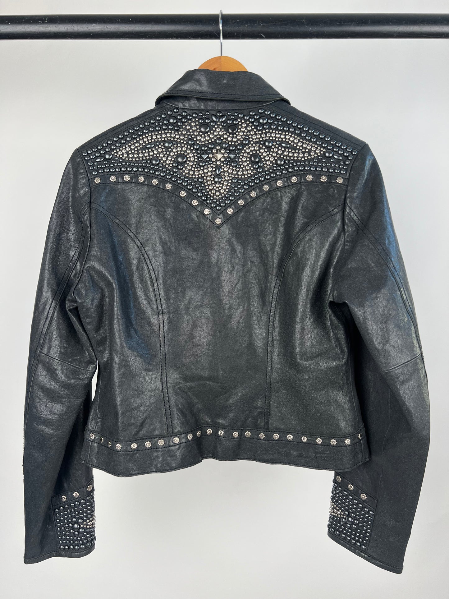 Vintage 90s Cripple Creek Studded Leather Jacket