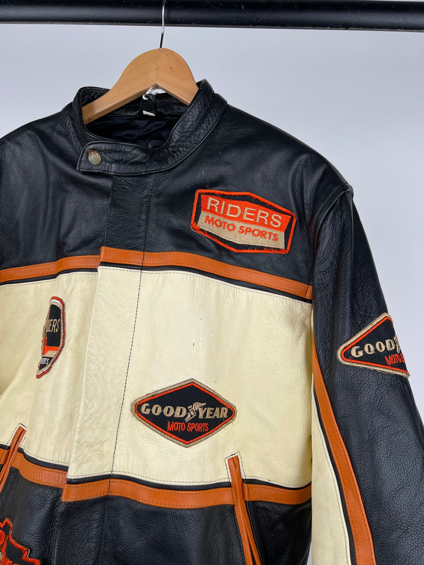 Riders Motosports 90s Leather Motorbike Jacket
