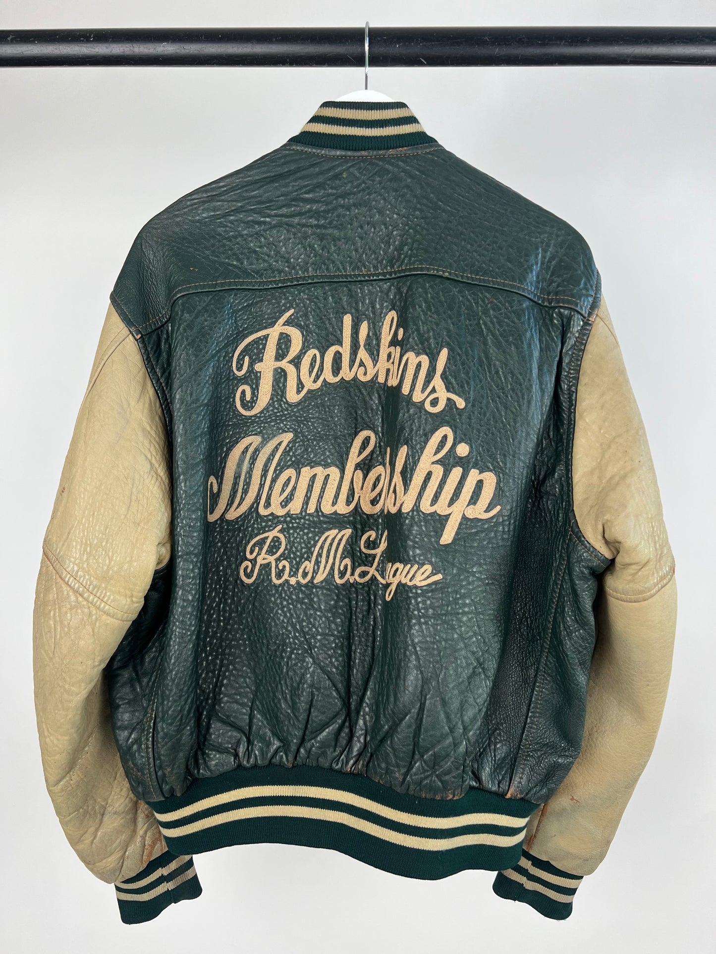 Redskins 90s Leather Baseball Jacket