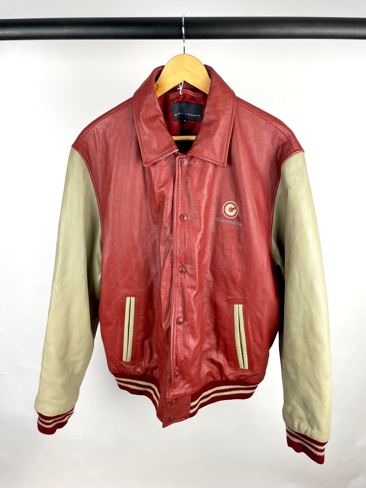 Vintage 90s Chevignon Varsity Jacket