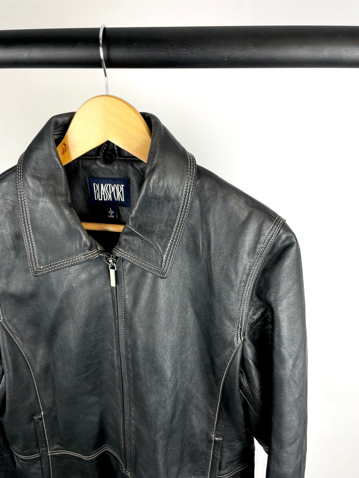 Vintage 90s Blassport Leather Jacket