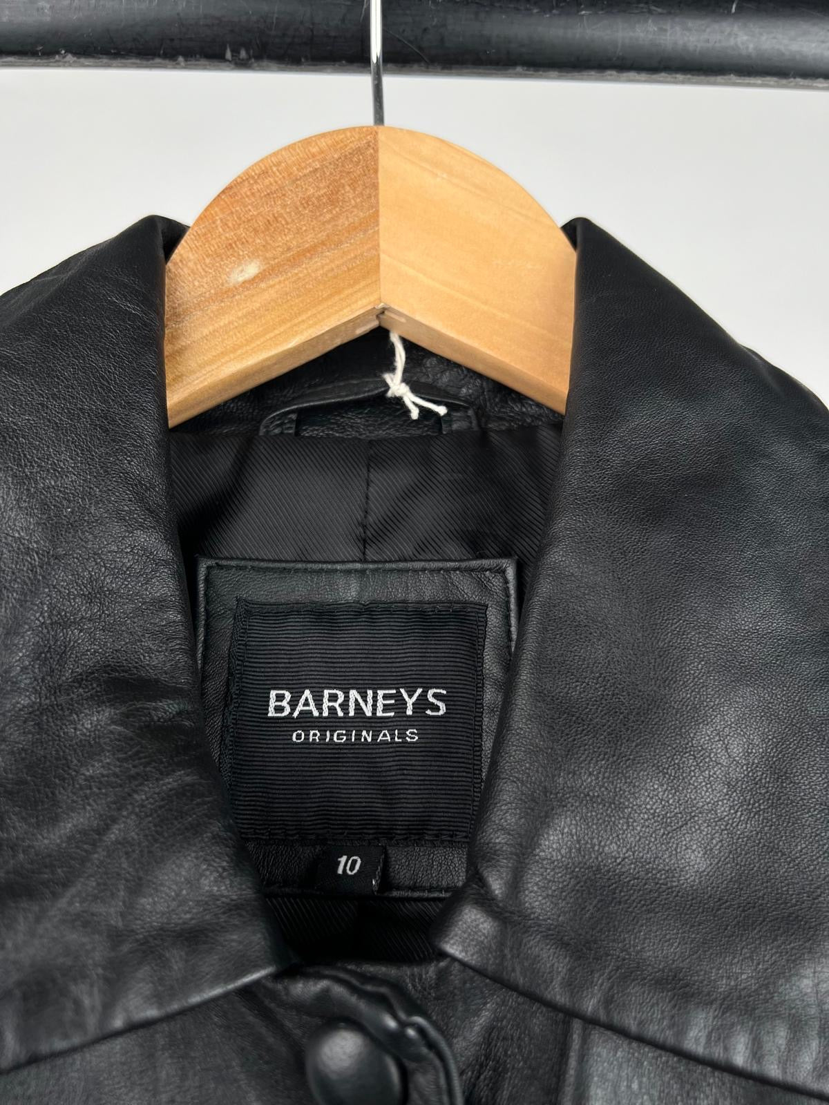 Vintage 90s Barney’s Leather Tassel Long Jacket