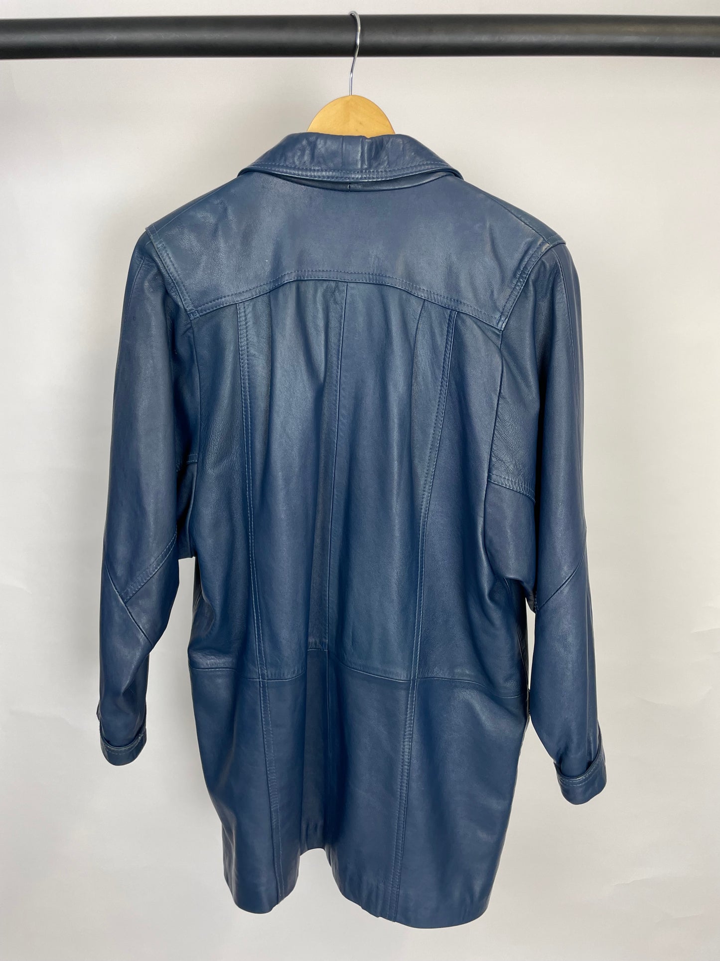 Vintage 70s Vallentino Vera Pelle Long Leather Jacket
