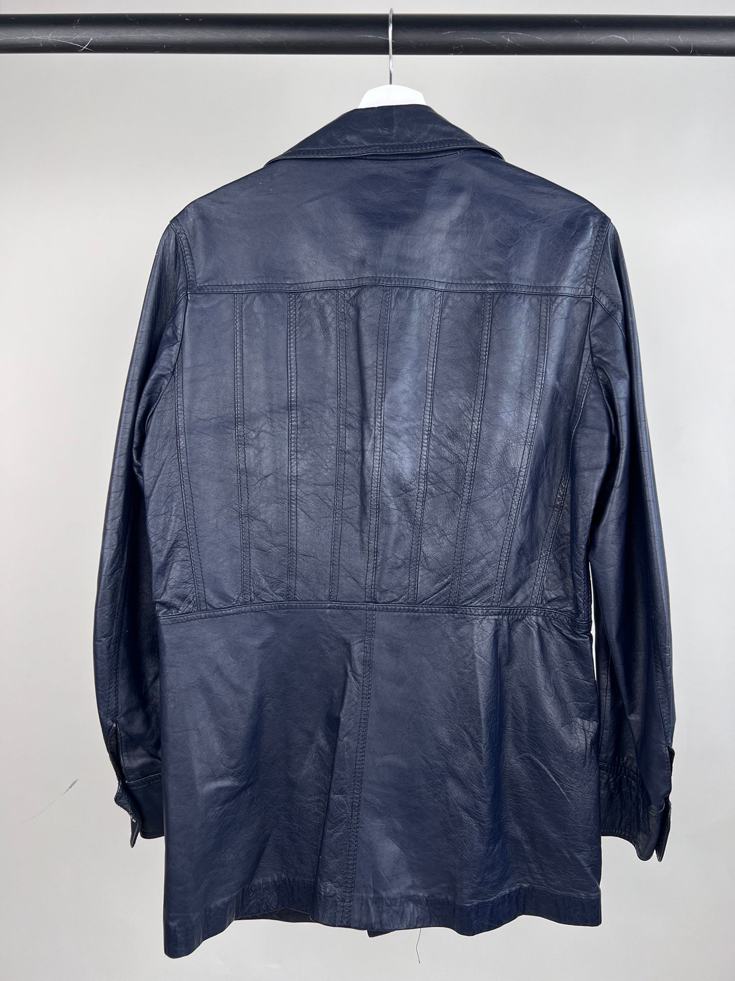 Vintage 70s Torten Leather Safari Jacket