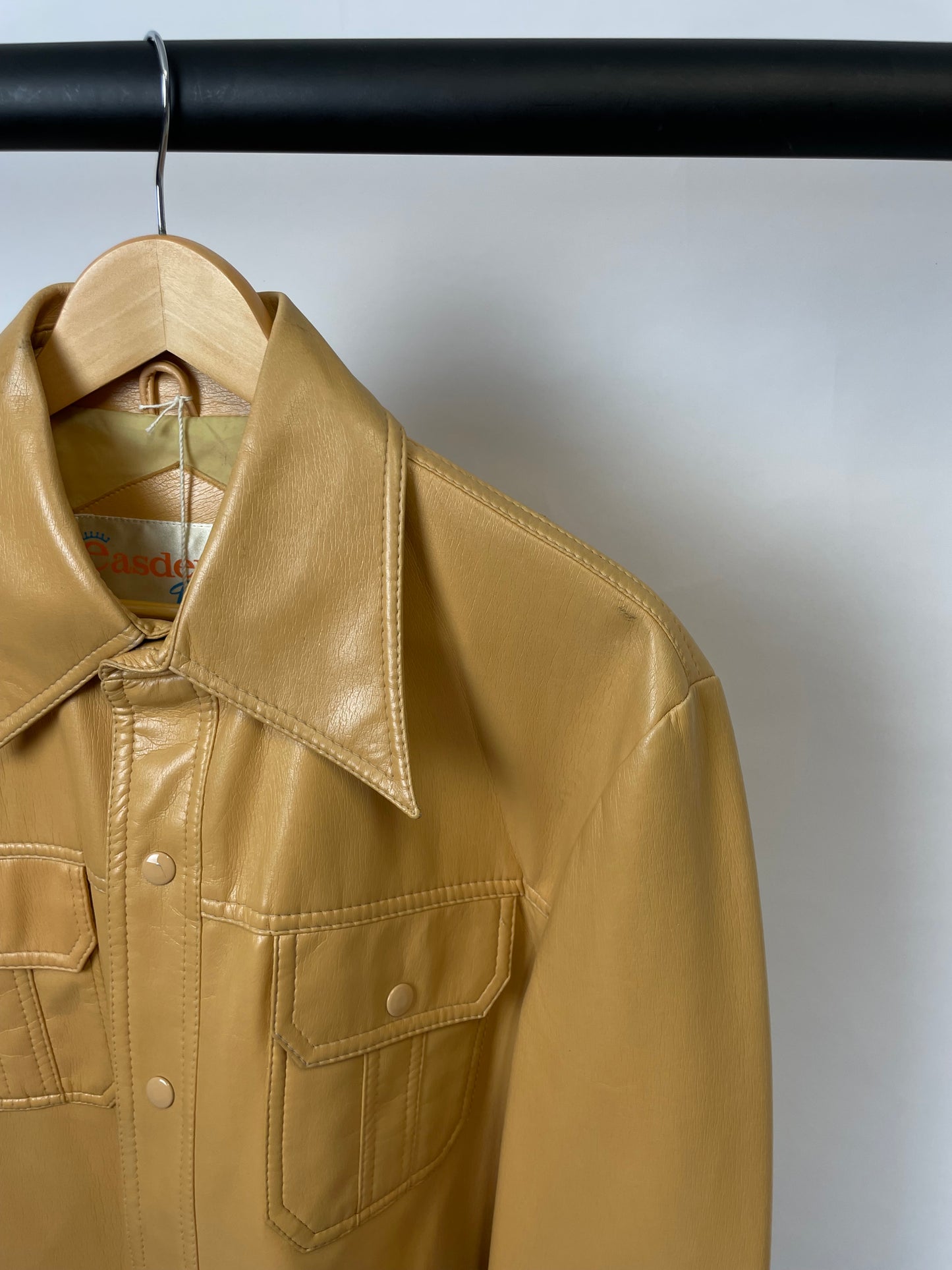 Vintage 90s Easden Brando Long Leather Jacket