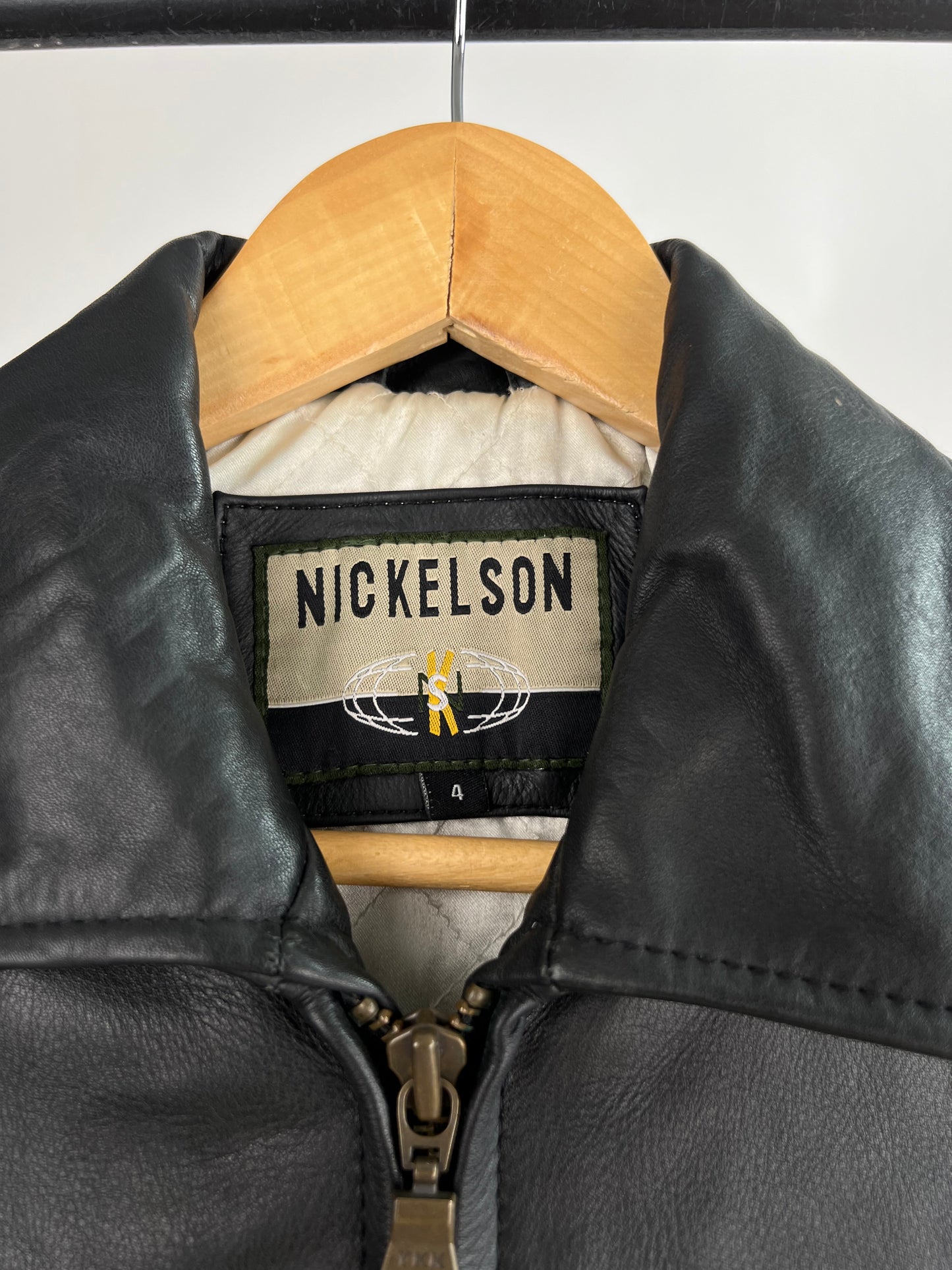 Nickelson 90s Leather Bomber Jacket