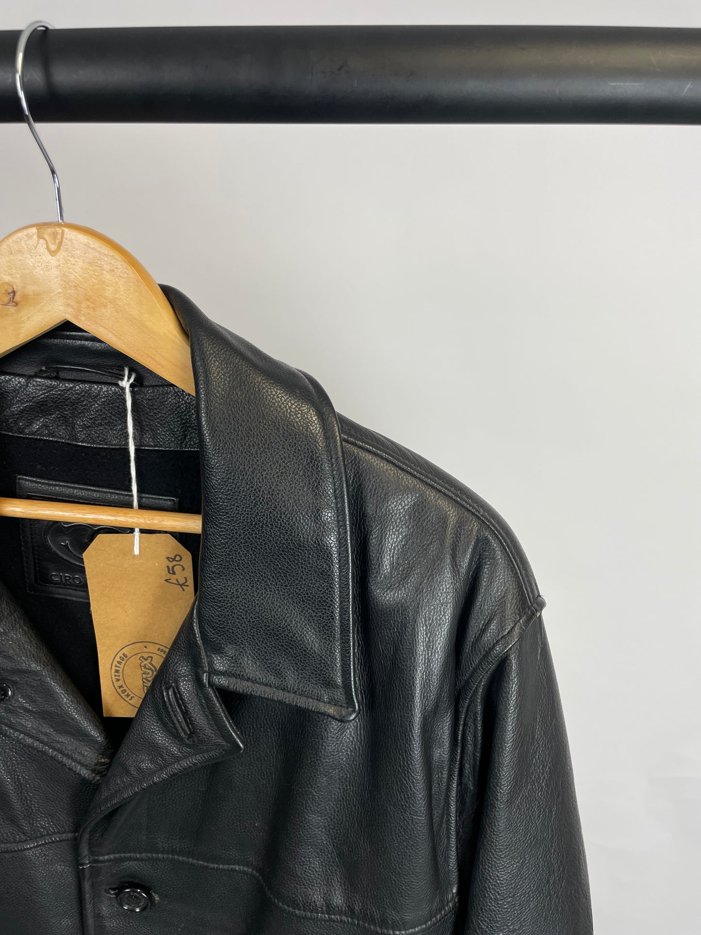 Vintage 90s Ciro Citterio Trench Leather Jacket