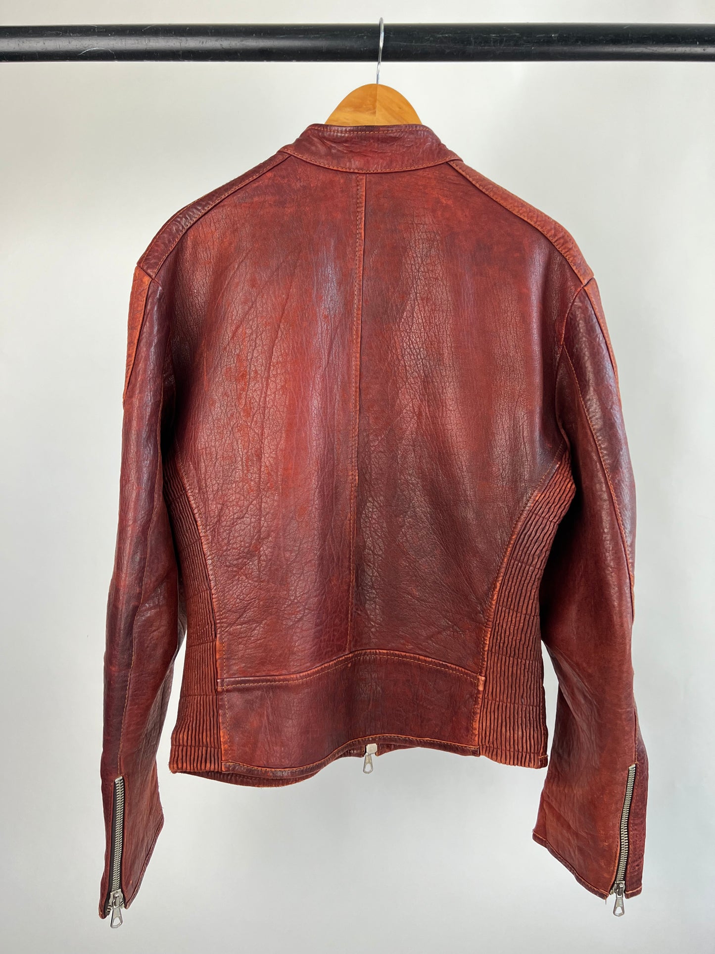 Marcello Pampaloni 90s Leather Biker Jacket