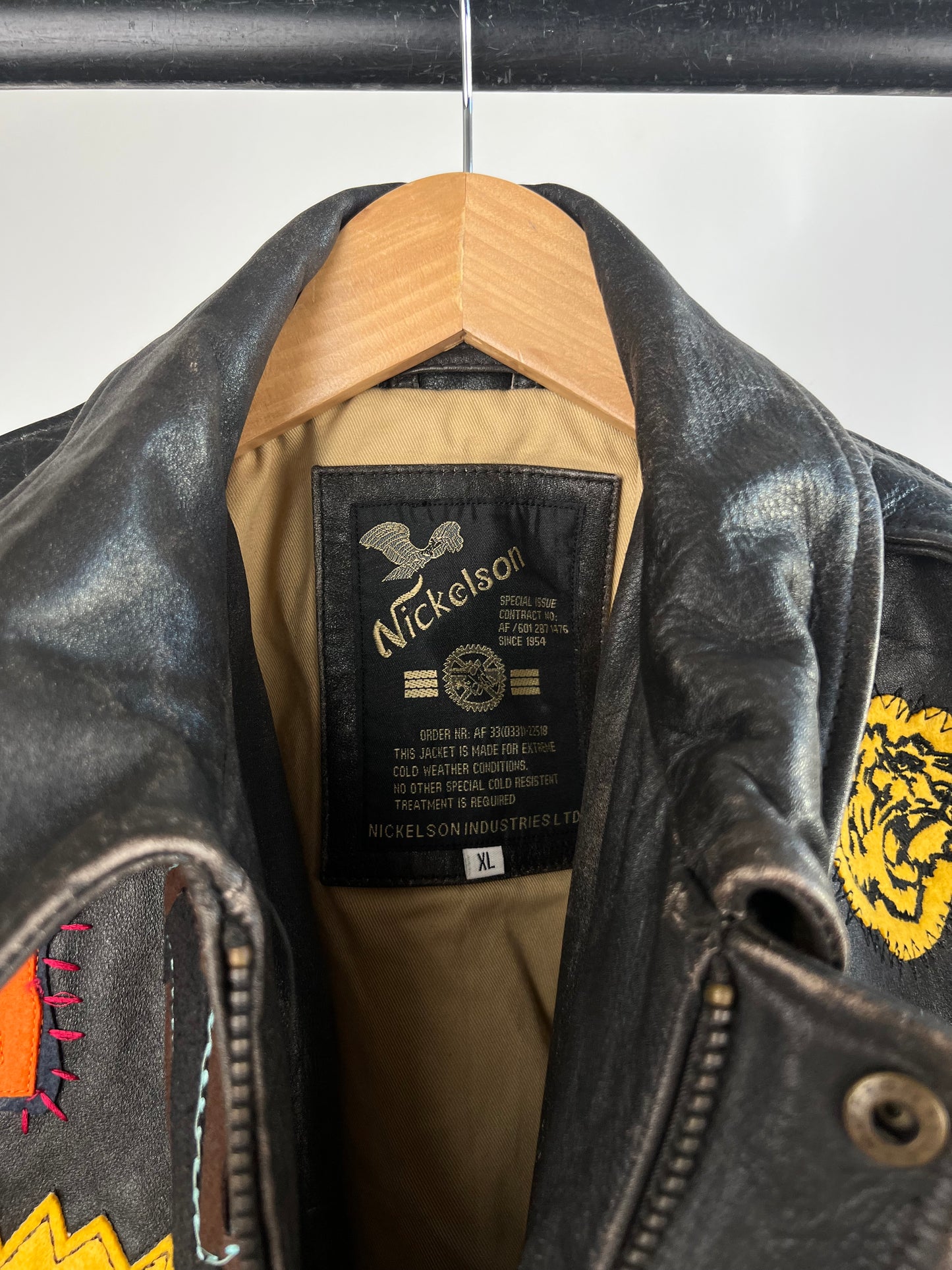 Nickelson 90s Leather Biker Jacket
