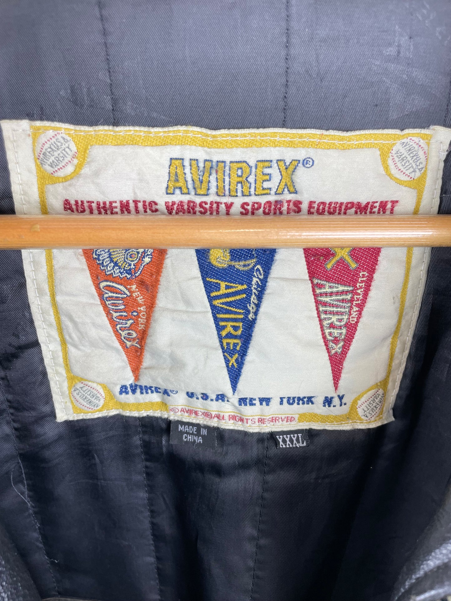 Vintage 90s Avirex NY Leather Jacket