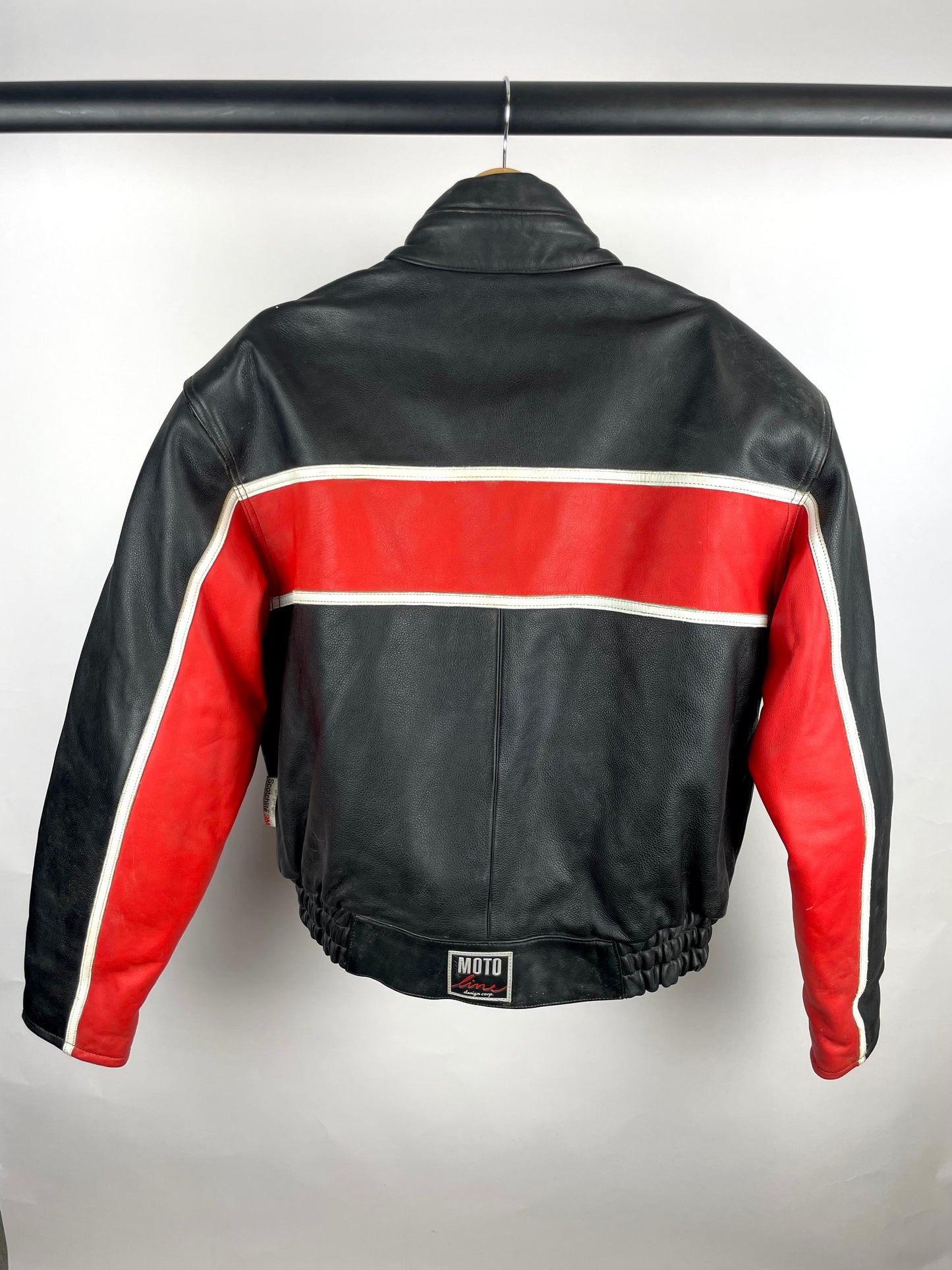 Vintage 90s Force Of The 60’s Speedster Leather Biker Jacket