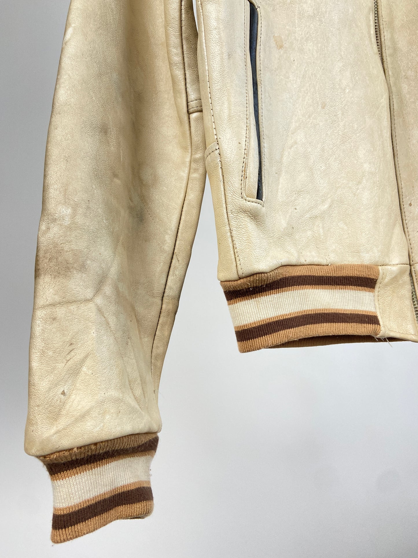 Vintage Avirex 90s Leather Bomber Jacket