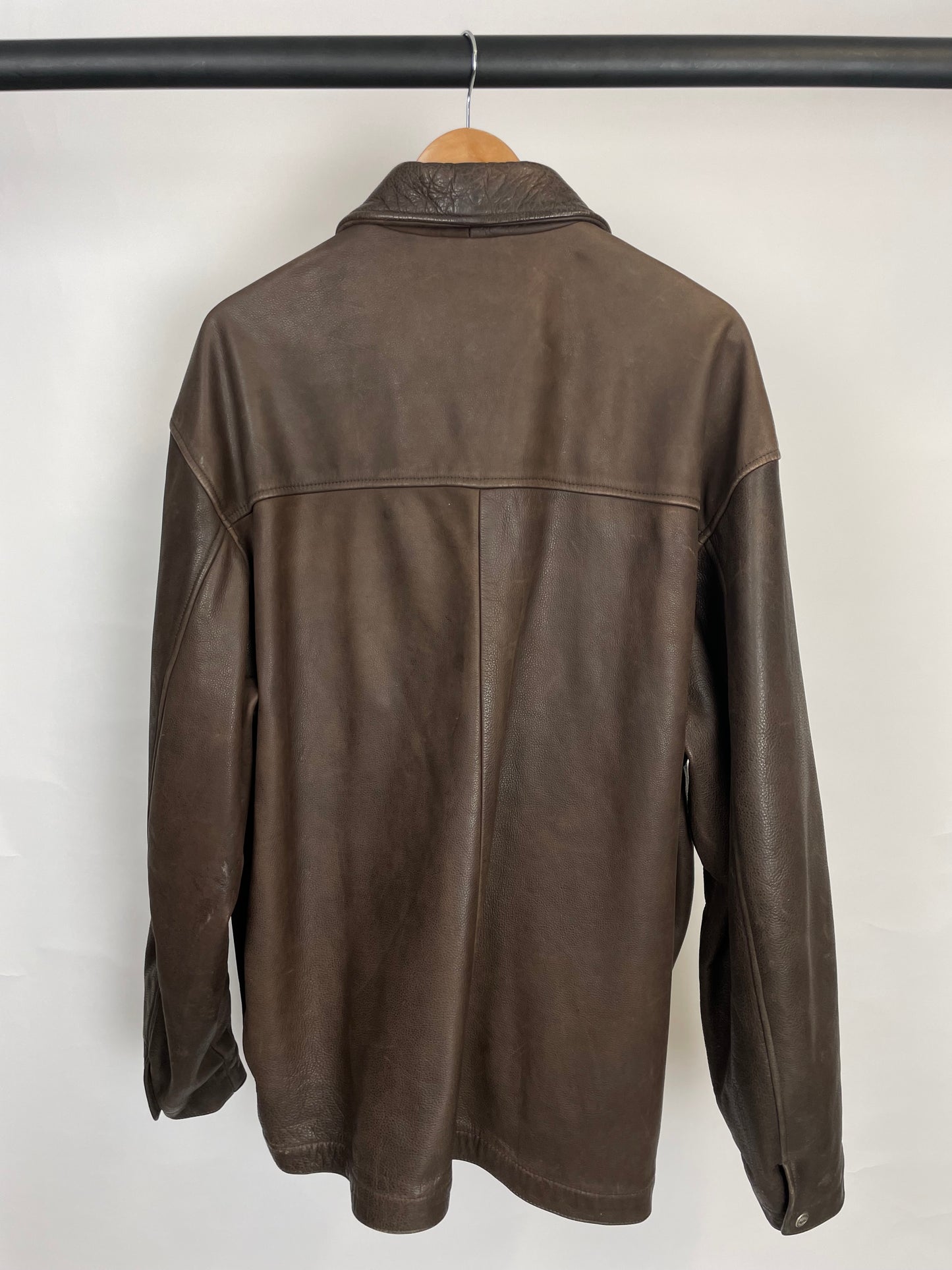 Vintage 90s Quicksilver Leather Jacket