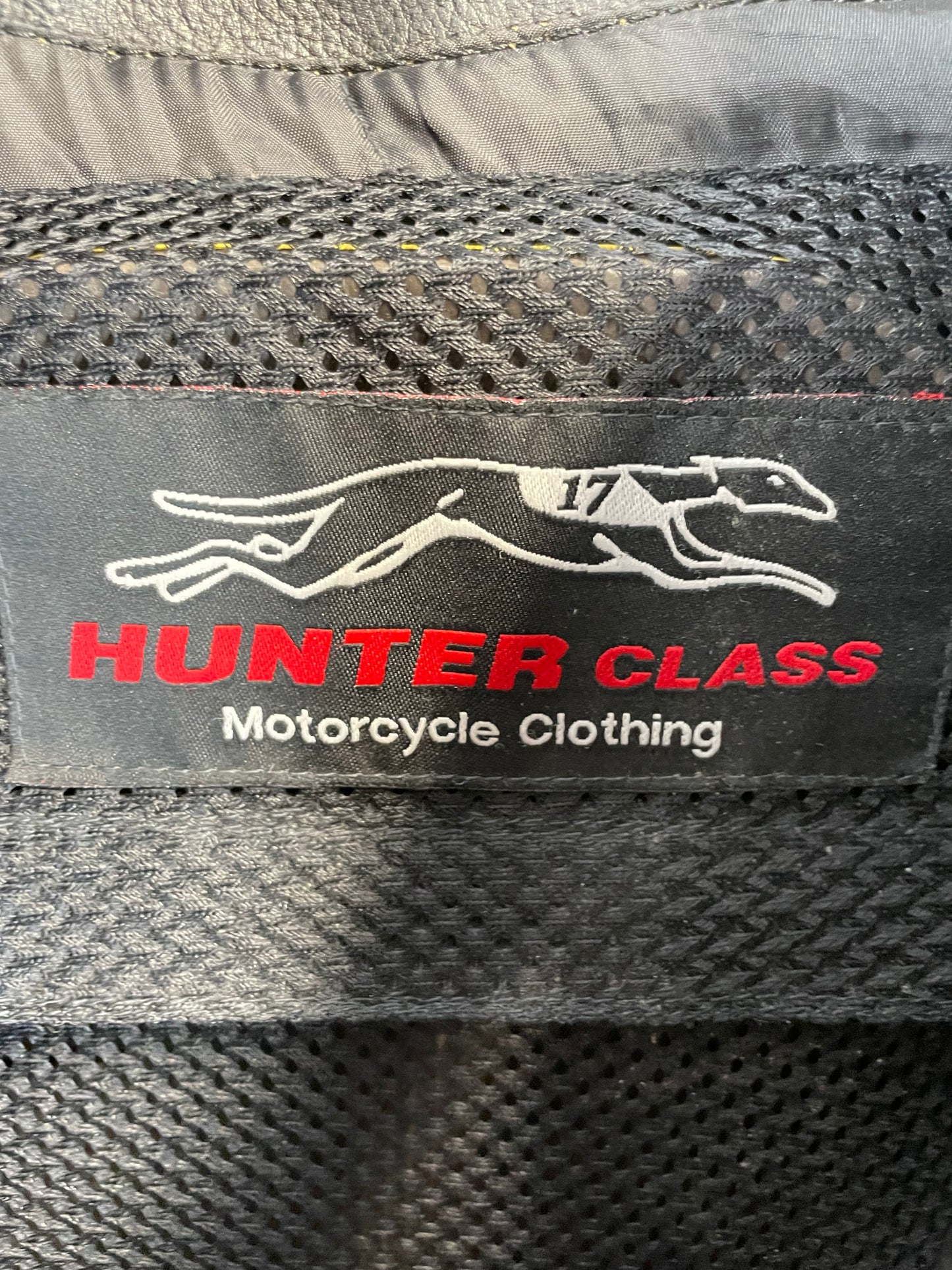 Vintage 90s Hunter Class Leather Motorbike Jacket