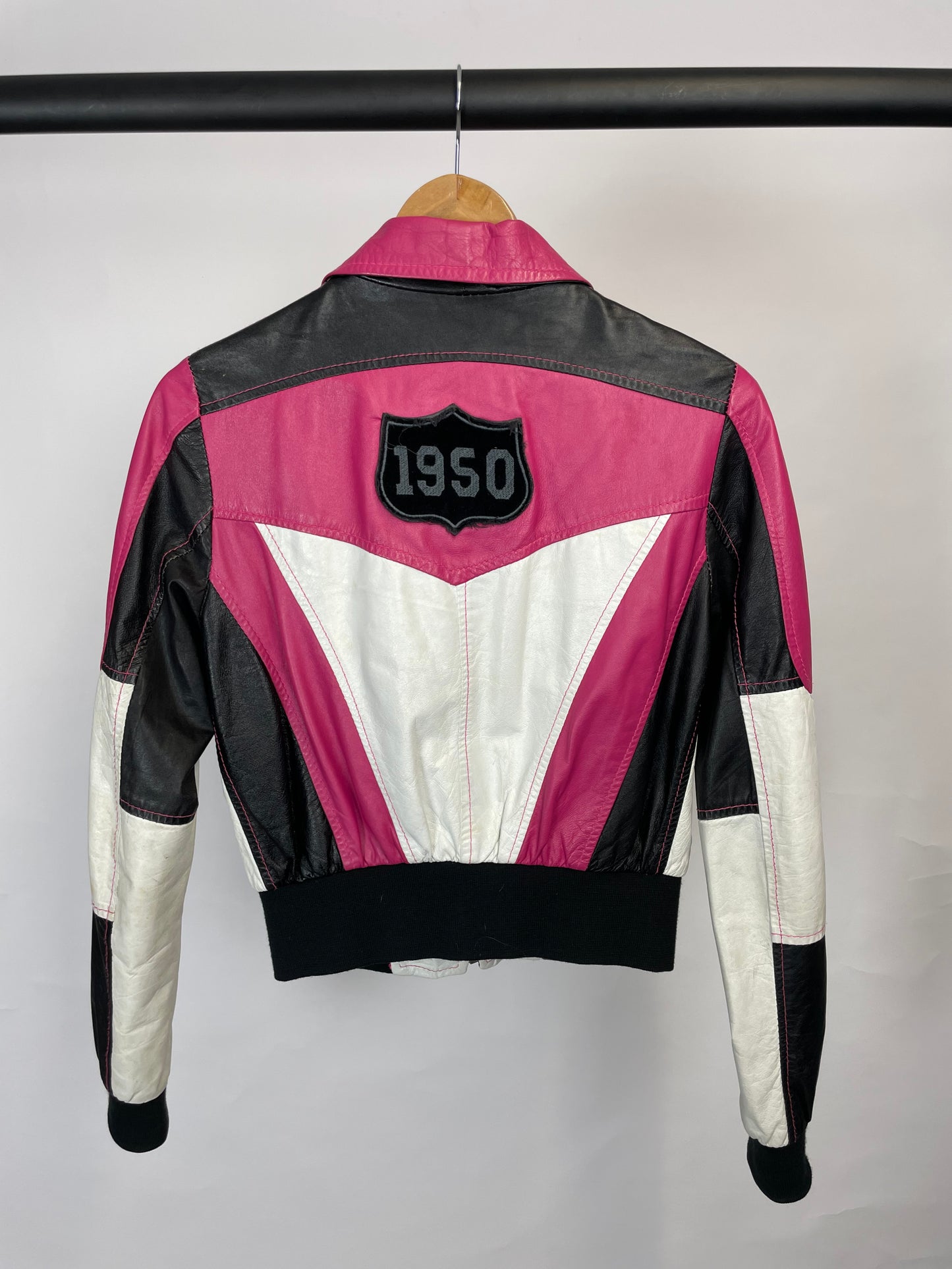 Vintage 90s Rossodisera Leather Biker Jacket
