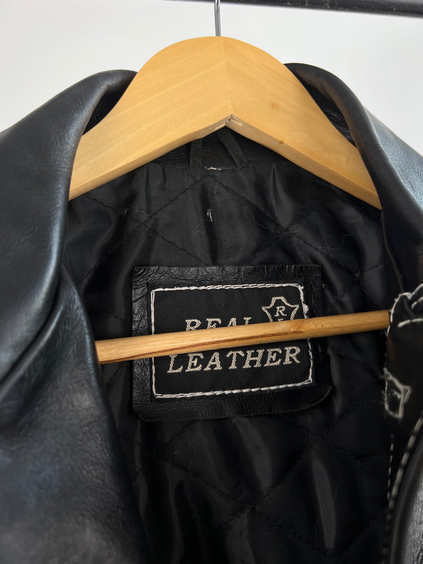 Vintage 90s Leather Trucker Jacket