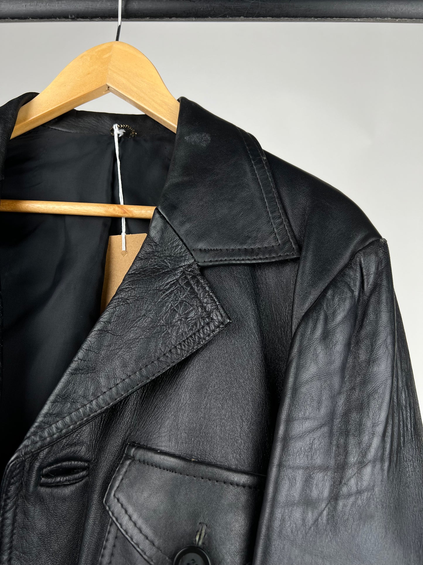 Vintage 70s Safari Leather Jacket