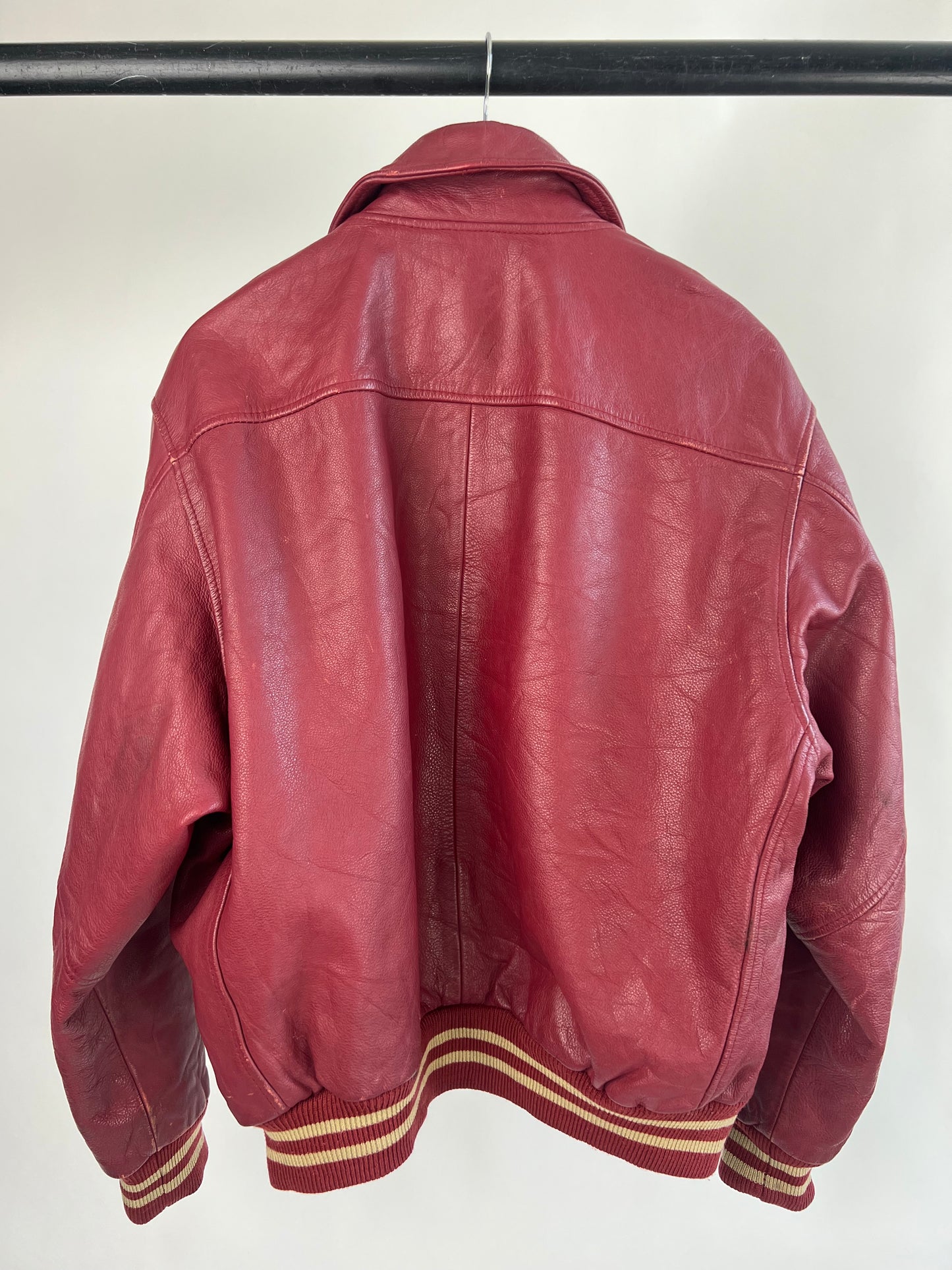 Redskins 90s Leather Baseball Jacket