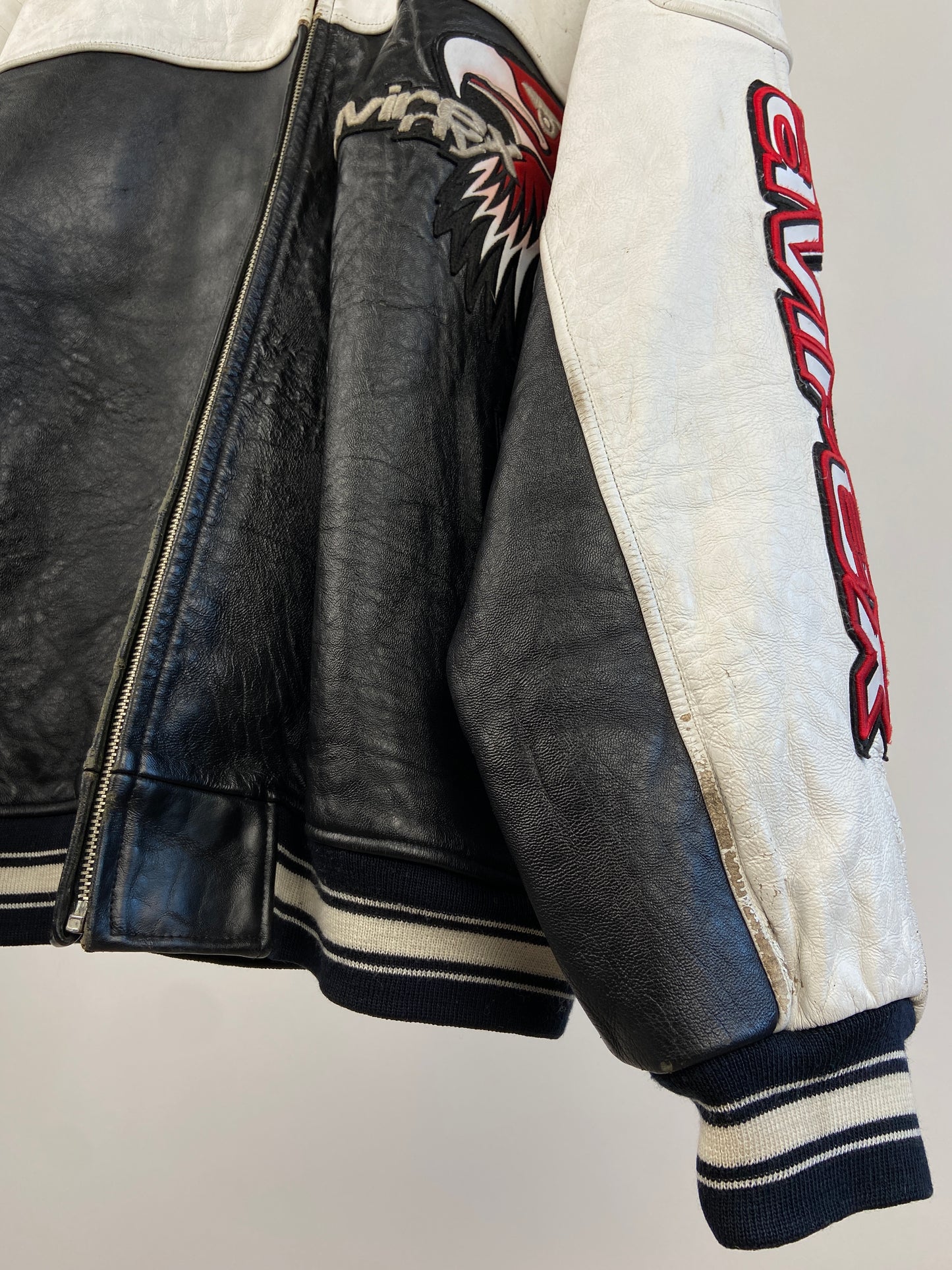 Vintage Avirex 90s Leather Bomber Jacket